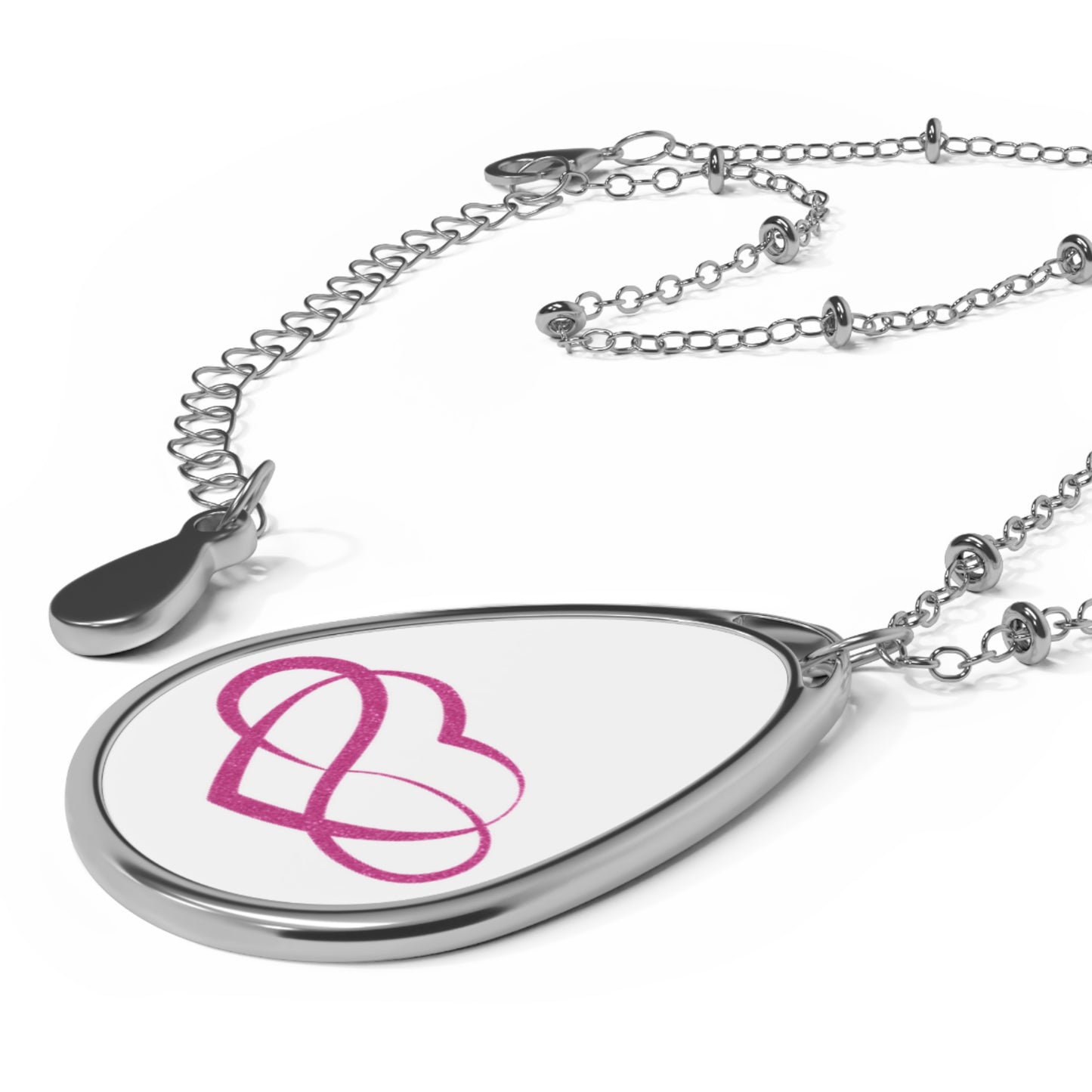 Pink Infinity Heart Necklace | Polyamory Pride Jewelry | Ethical Non-Monogamy Necklace | Sisterwives Symbol Pendant | Subtle LGBTQ+ Gift