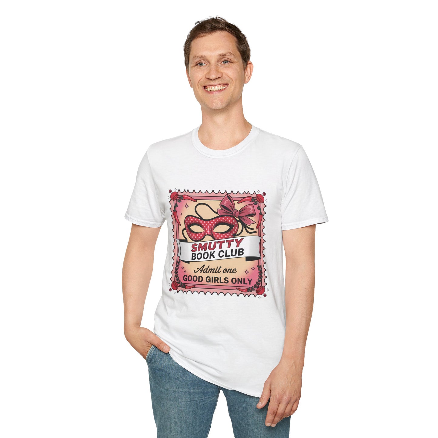 Smutty Book Club Shirt Adult Only Spicy Romance Tee, Booktok Reader Shirt, Sex Positive Poly-Friendly Unisex Gildan 64000