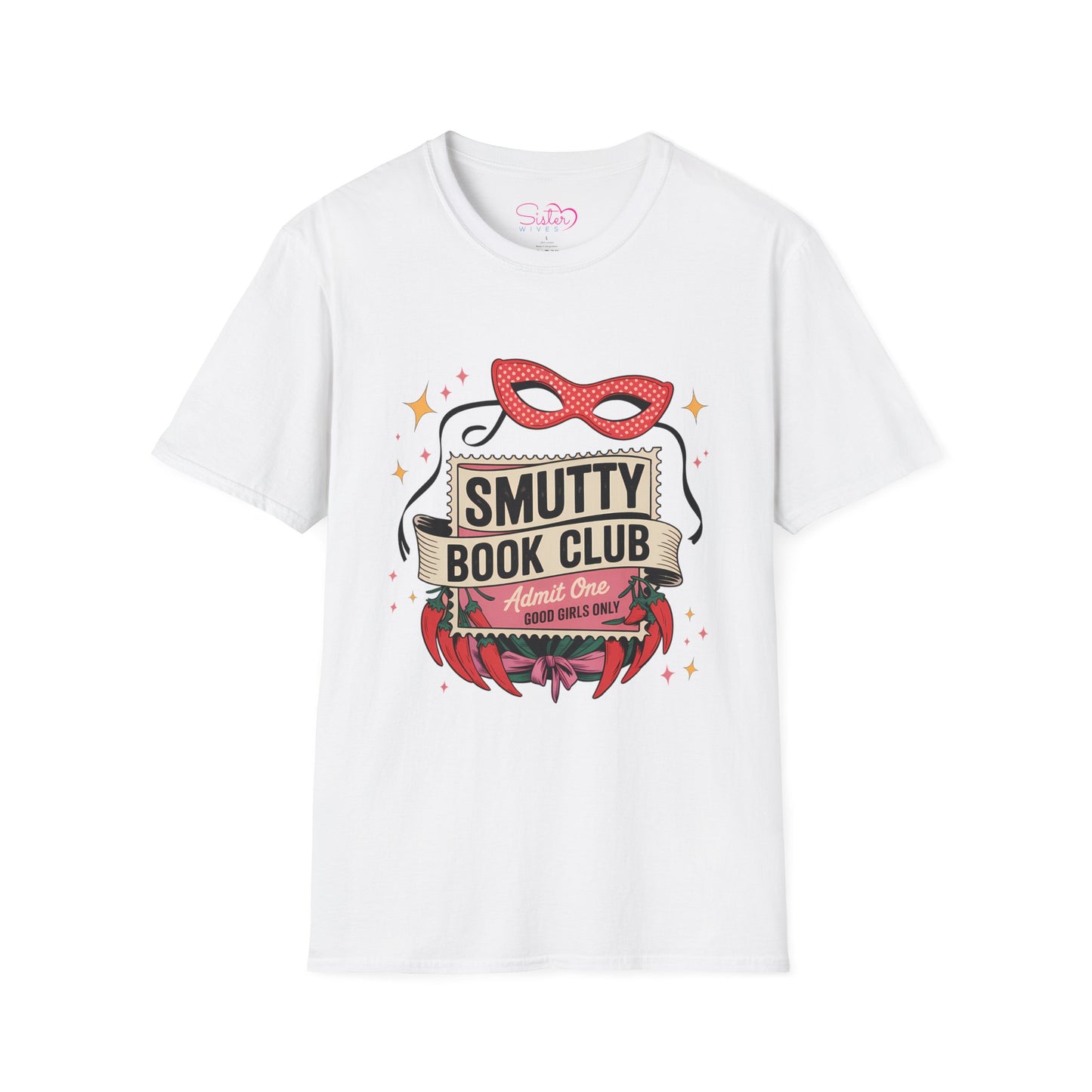 Smutty Book Club Shirt Adult Only Spicy Romance Tee, Booktok Reader Shirt, Sex Positive Poly-Friendly Unisex Gildan 64000