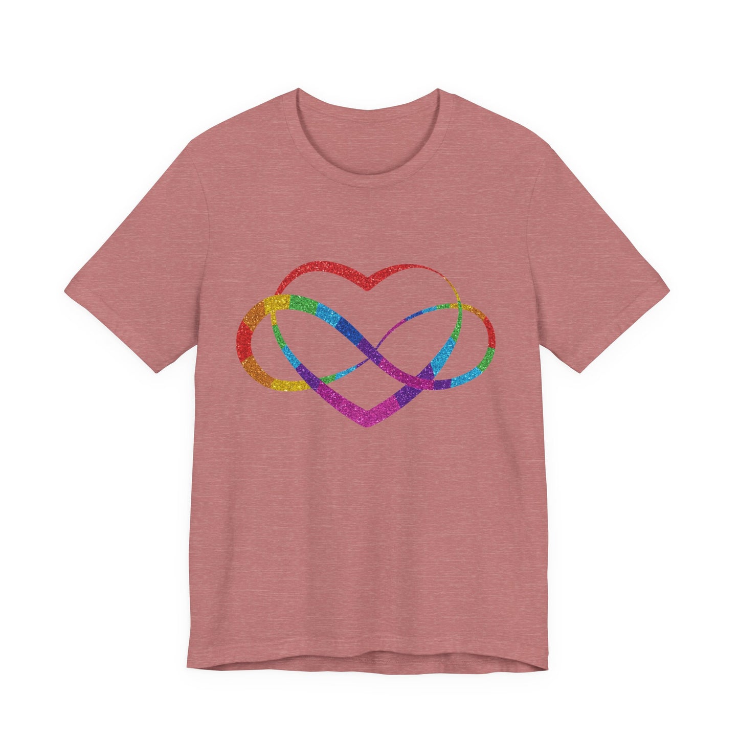 Polyamory Heart T-Shirt – Ethical Non-Monogamy Unisex Tee | Rainbow Poly Pride & Inclusive Love Shirt