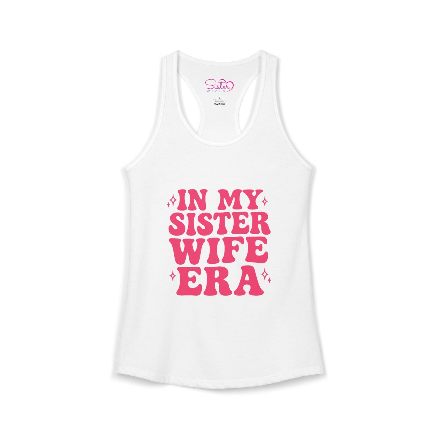 In My Sister Wife Era Racerback Tank | Polyamory & ENM Lifestyle Tank Top | Chosen Family Black Summer Shirt | Inclusive Relationship Apparel