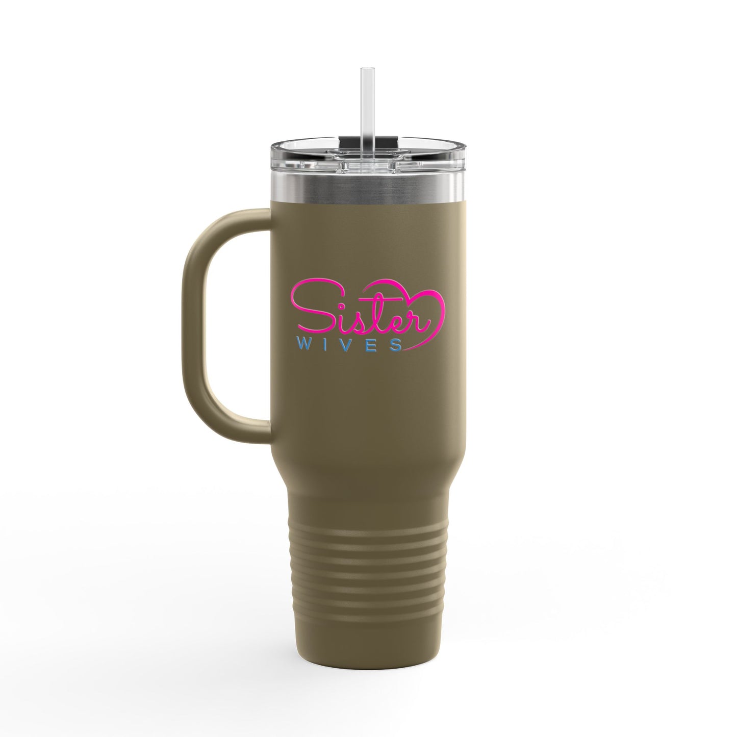 Coquette Bow 40oz Insulated Travel Mug – Coquette Aesthetic Stainless Steel Tumbler with Straw | Cute Feminine BPA-Free Cup