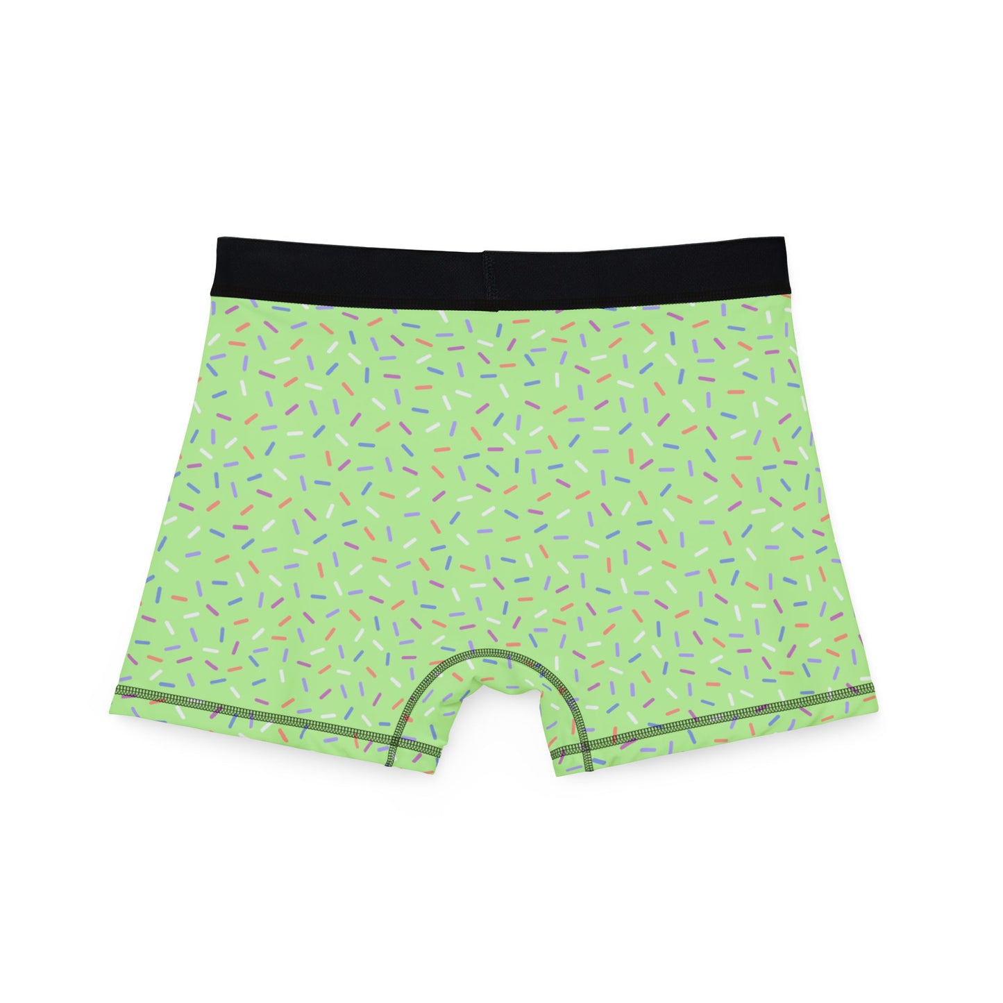 Green Sprinkle Men’s Boxer Briefs | Polyamory-Friendly Underwear | ENM Men’s Loungewear | Aesthetic Stretch Boxer Briefs | Body-Positive Intimates