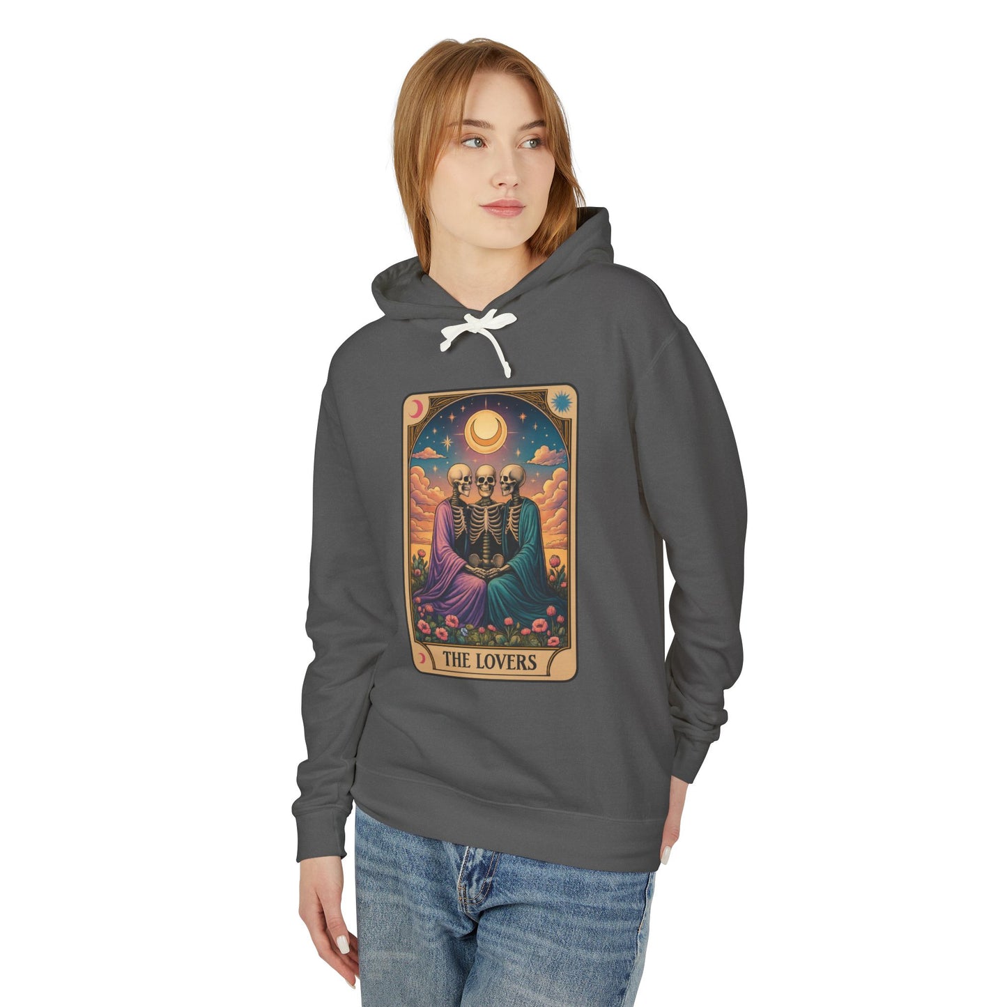 Sister Wives Lovers Tarot Design Hoodie - Perfect for Halloween, Gift for Friends, Cozy Wear, Astrology Lovers, Unique Statement Piece