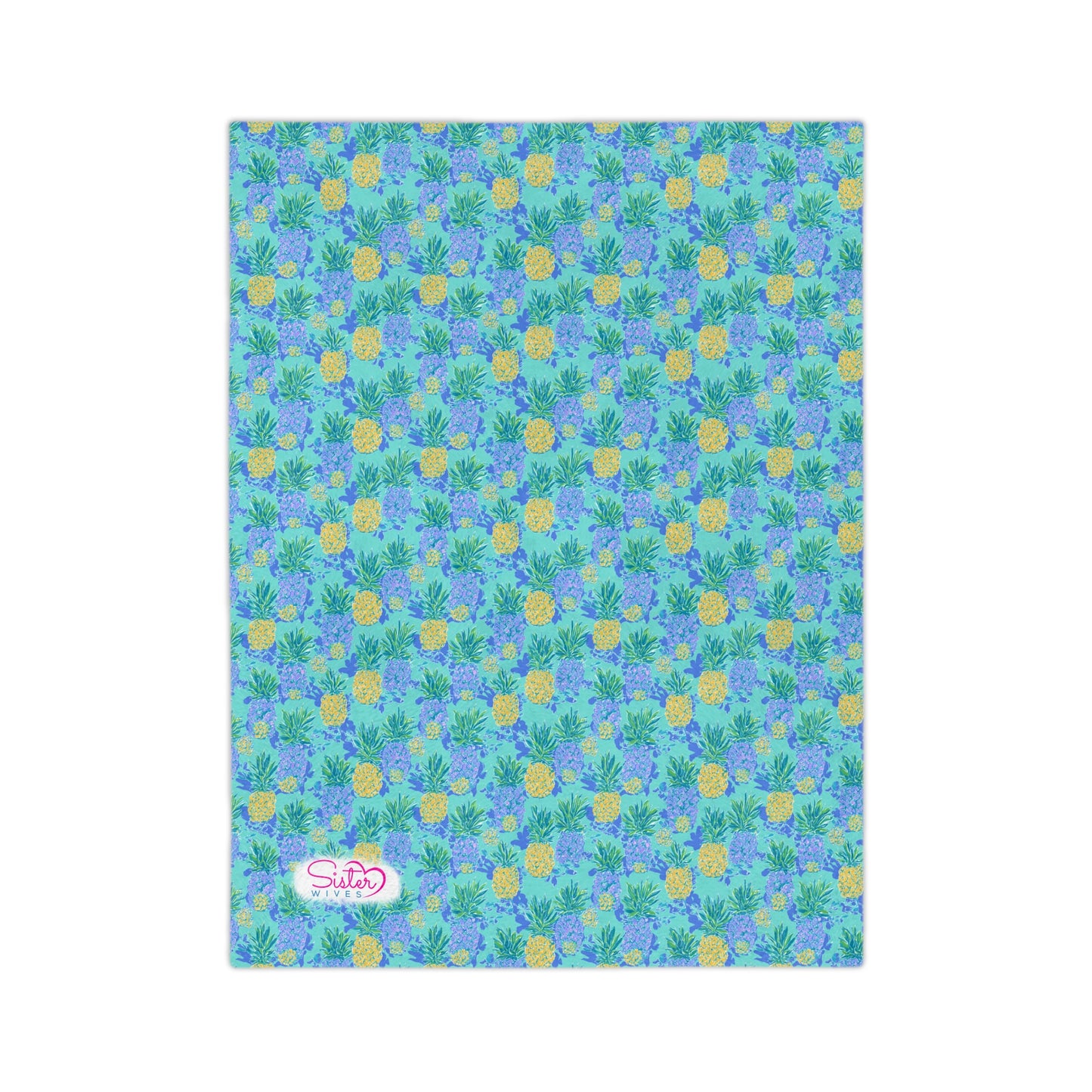 Sisterwives Preppy Blue Green Pineapple Velveteen Blanket, Cozy Throw for Beach Lovers, Bright Home Decor, Perfect Gift for Summer Celebrations, Pineapple [...]