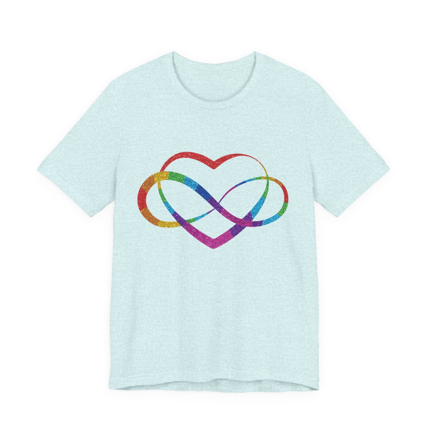 Polyamory Heart T-Shirt – Ethical Non-Monogamy Unisex Tee | Rainbow Poly Pride & Inclusive Love Shirt