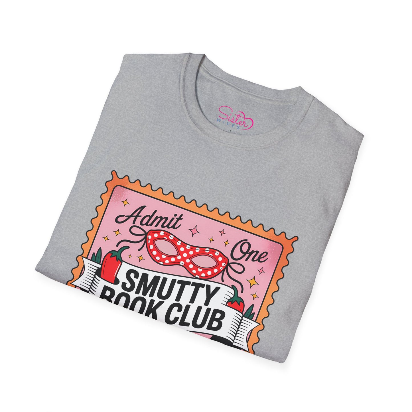 Smutty Book Club Shirt Adult Only Spicy Romance Tee, Booktok Reader Shirt, Sex Positive Poly-Friendly Unisex Gildan 64000