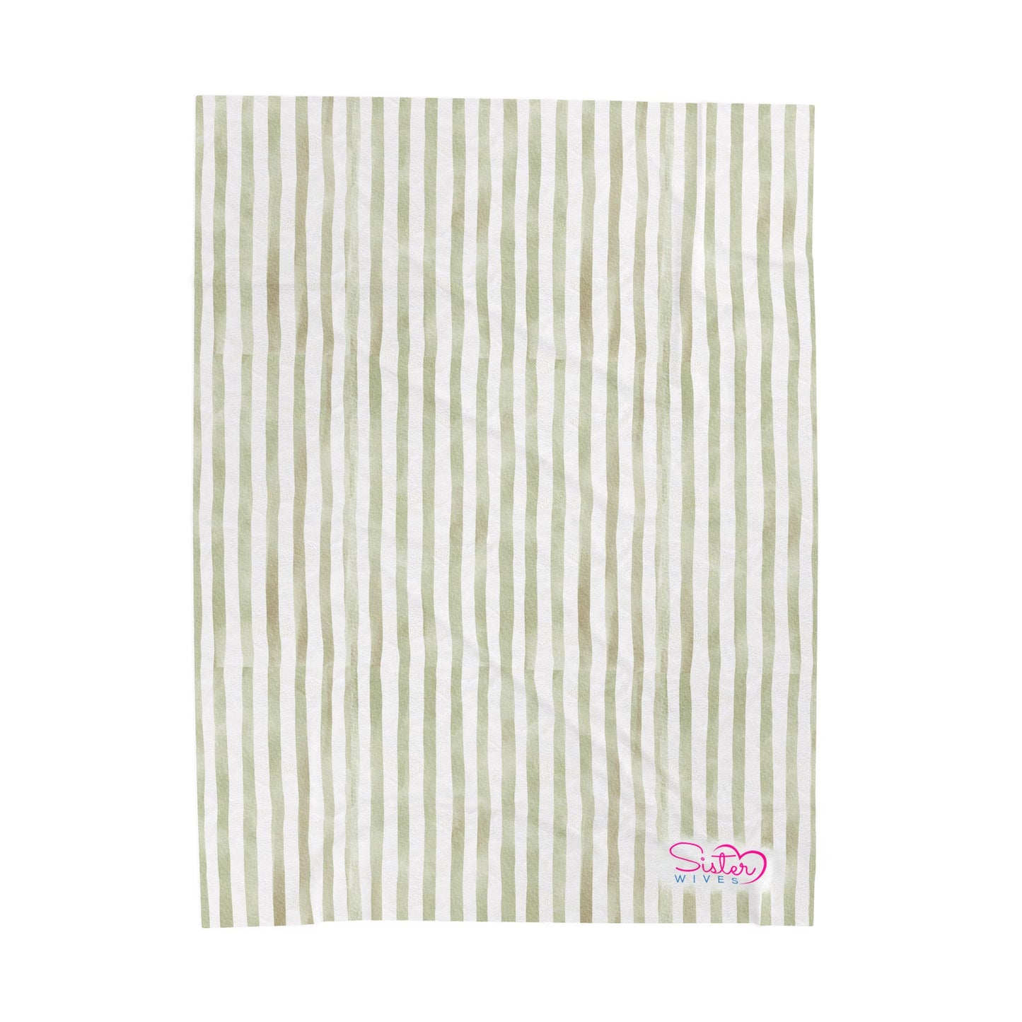 Soft Stripe Throw Blanket – Polyamory Sisterwives ENM Friendly Home Decor | Swinger Lifestyle Cozy Blanket | Minimalist Blush Stripe Throw