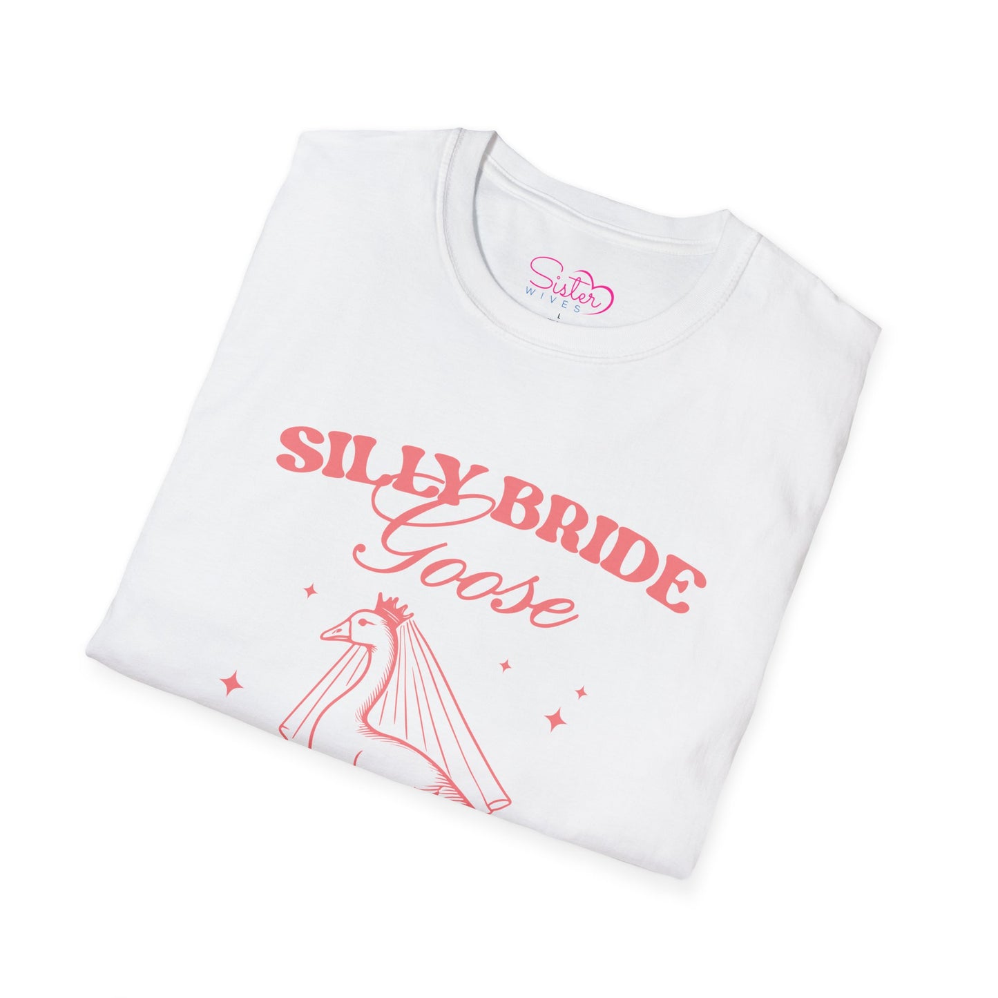 Silly Bride Goose Gettin Loose Shirt – Funny Bachelorette Party Tee, Bride Humor Wedding Shirt, Poly-Friendly Unisex Gildan 64000
