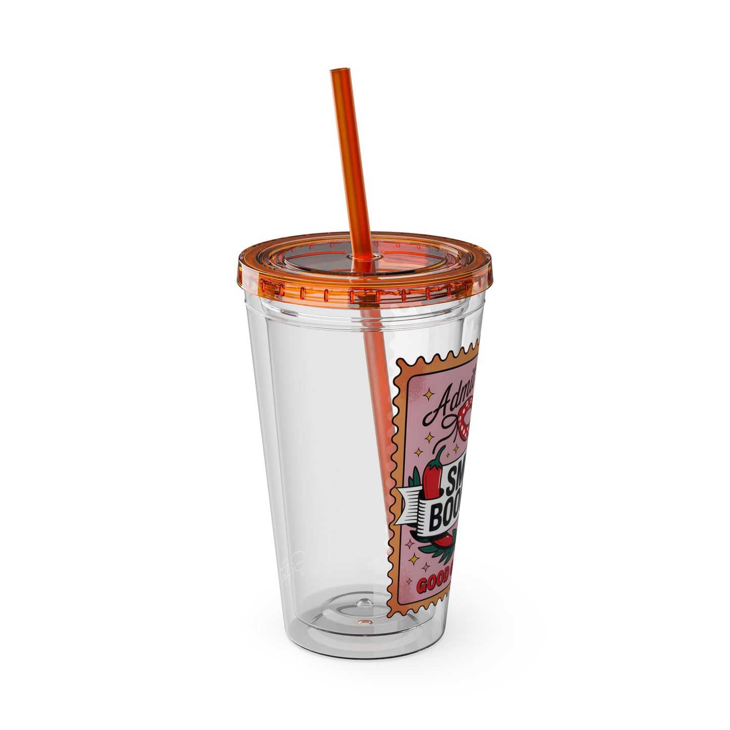 Admit One: Smutty Book Club – 16oz Sunsplash Tumbler | Polyamory Pride Cup | ENM Lifestyle Drinkware | Swinger Aesthetic Travel Cup | Spicy Romance Reader Gift | Poly, Open Relationship, Hotwife Vibes...