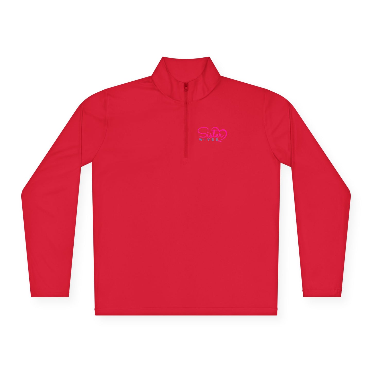 SisterWives Logo Stylish Unisex Quarter-Zip Pullover - Perfect for Casual Outings, Outdoor Activities, and Comfortable Layering, Gift for All