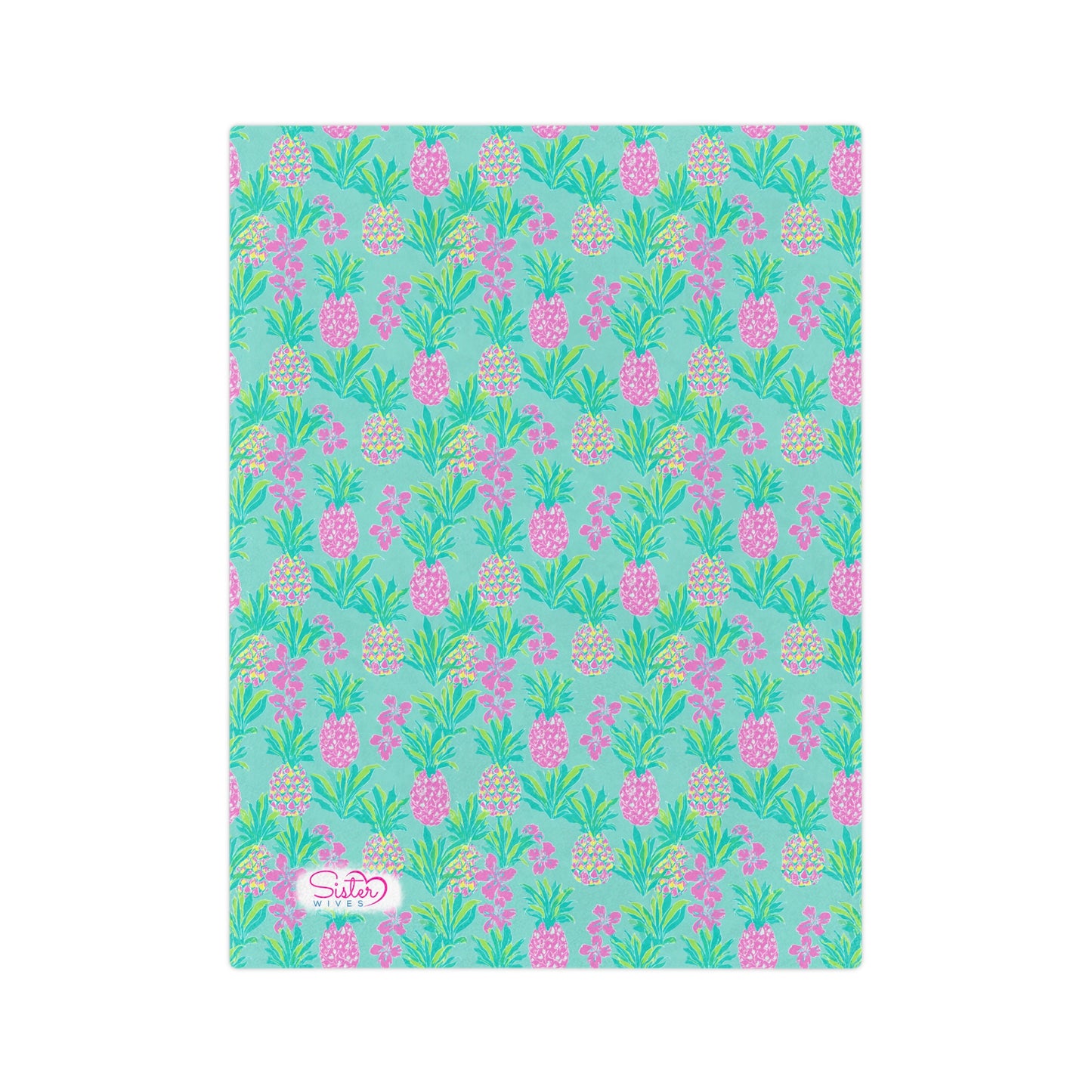 Sisterwives Preppy Turquoise Pineapple Velveteen Blanket, Cozy Throw for Beach Lovers, Bright Home Decor, Perfect Gift for Summer Celebrations, Pineapple [...]