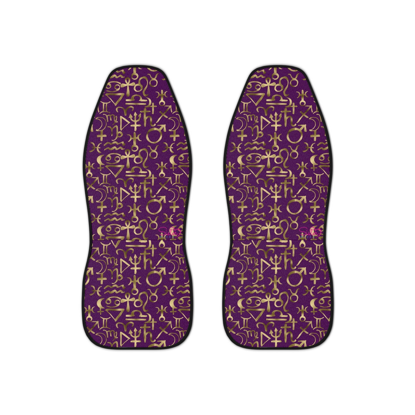 Celestial Polyamory Car Seat Covers – Astrology & Cosmic Interior Decor | ENM, Non-Monogamy & Pride-Friendly Auto Accessories