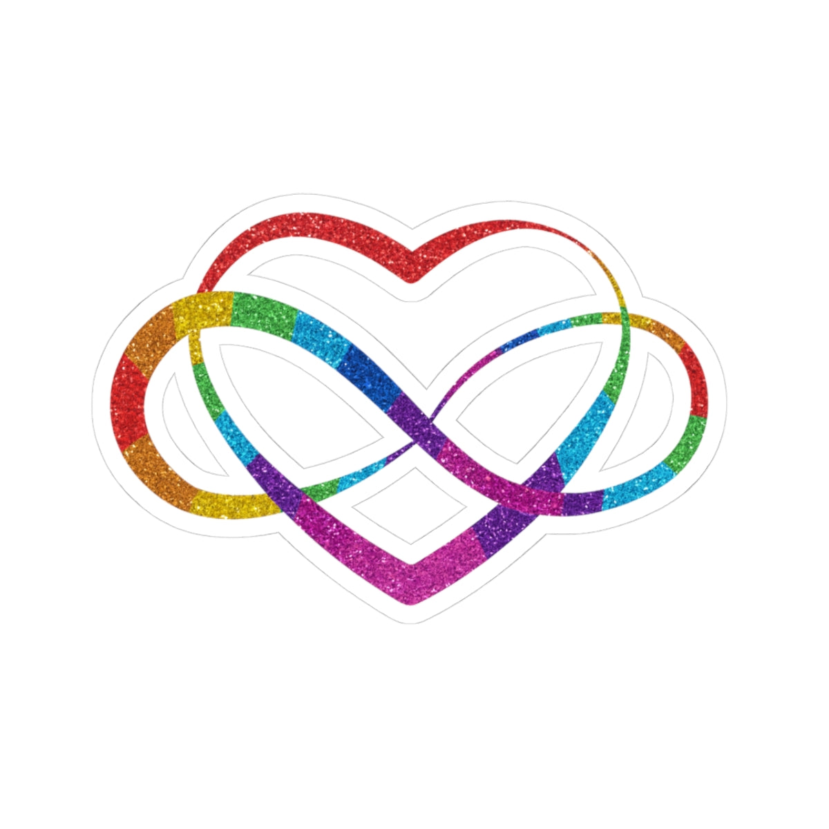 Kiss-Cut Vinyl Sticker | Infinity Heart Symbol | Fun Gift for Wives, Sisters & Chosen Family | Laptop & Journal Decor