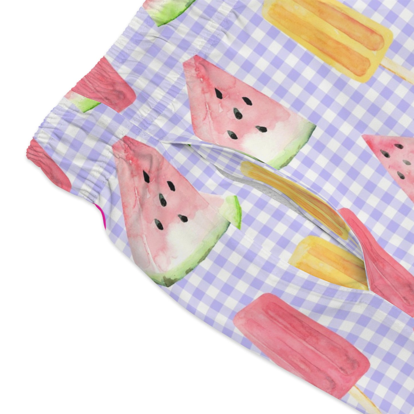 Men’s BBQ Swim Trunks – Grill & Cookout Boardshorts | Funny Food Print Swimwear | Fast-Dry Summer Swim Shorts