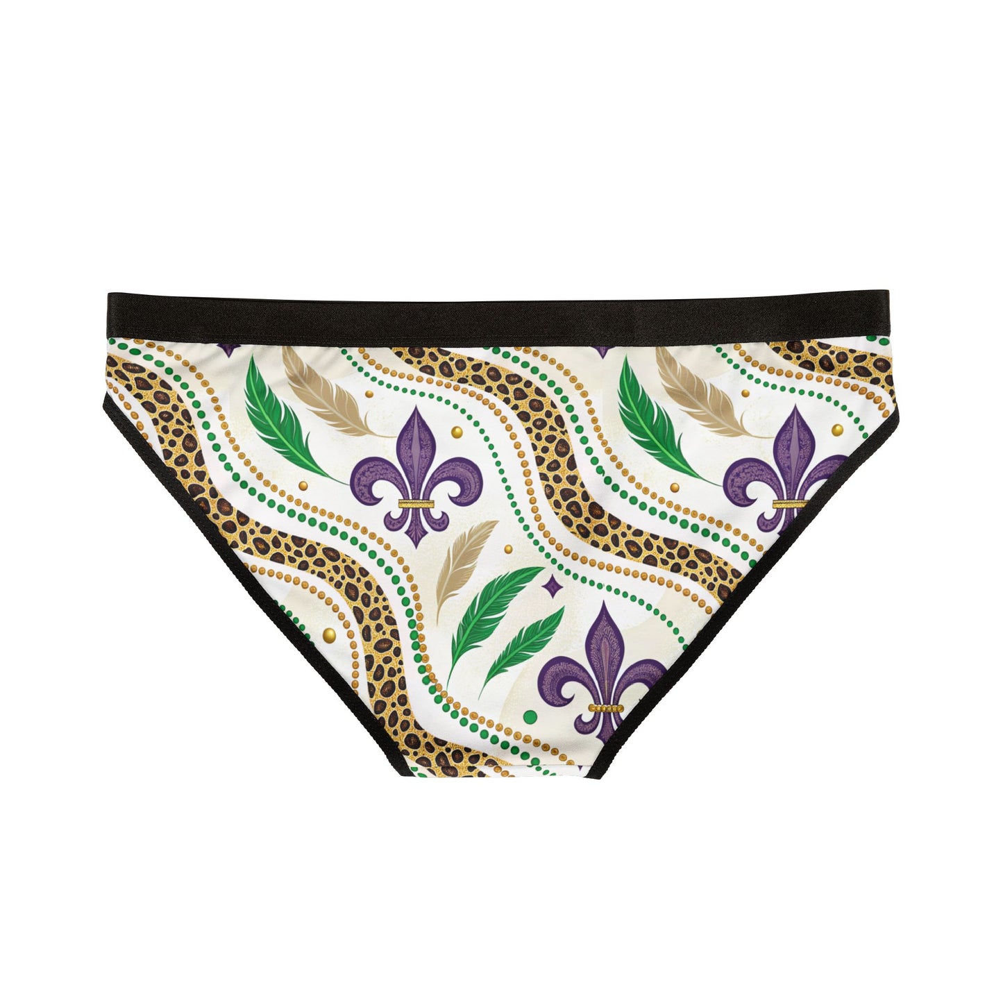 Mardi Gras Print Ladies Panties | Matching Couple & Throuple Polyamory Underwear
