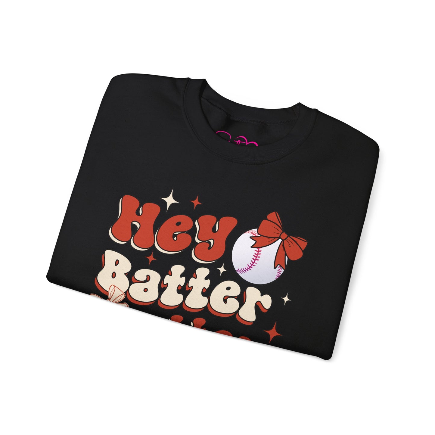 Hey Batter Batter Swing Sweatshirt | Playful Swinger Humor Pullover | ENM & Polyamory Lifestyle Apparel