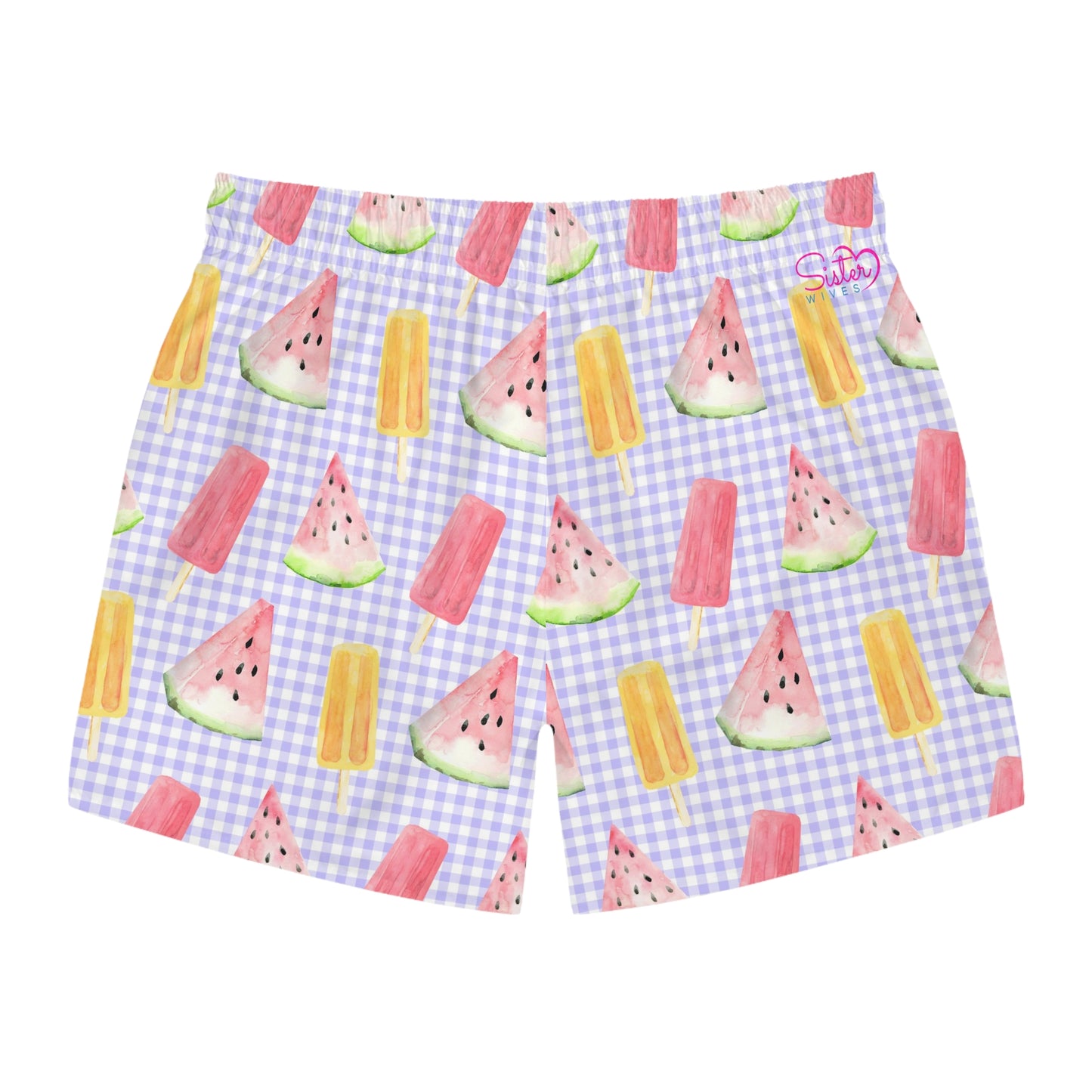 Men’s BBQ Swim Trunks – Grill & Cookout Boardshorts | Funny Food Print Swimwear | Fast-Dry Summer Swim Shorts