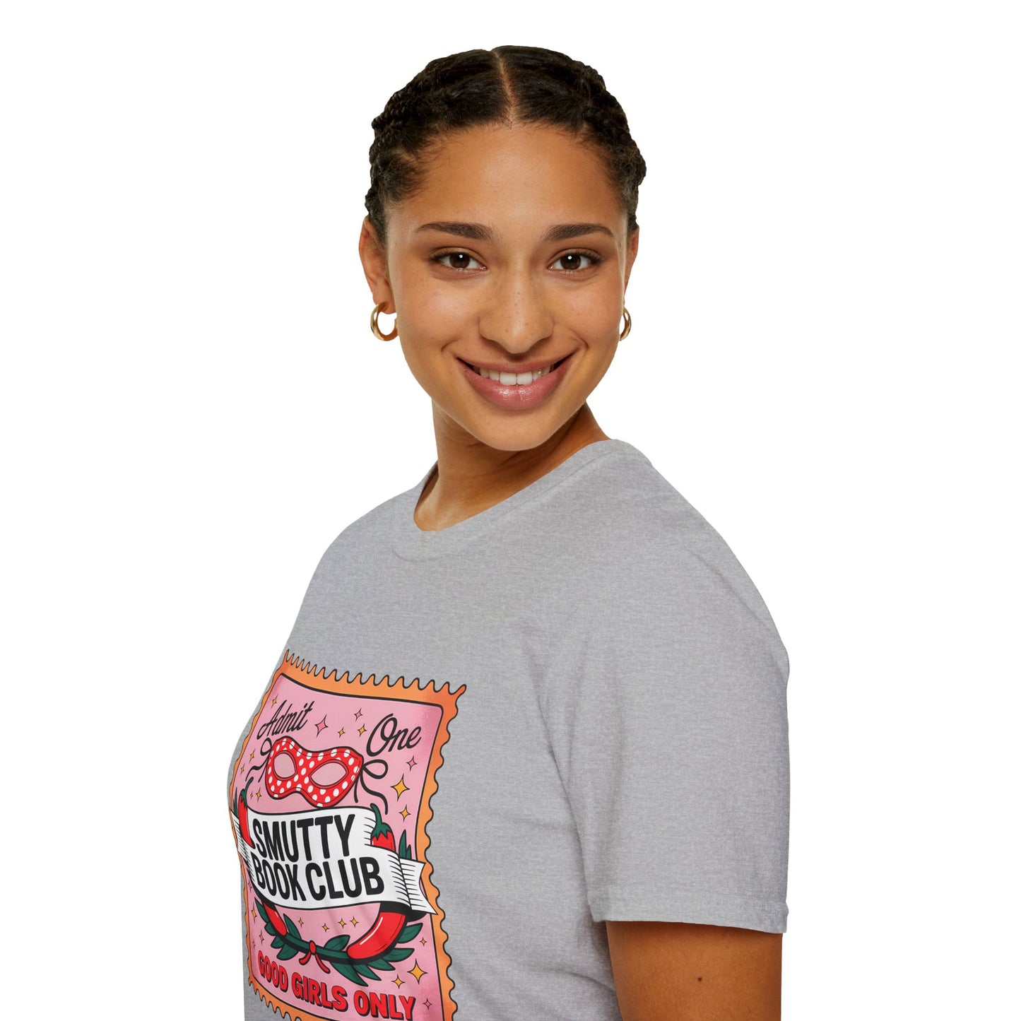Smutty Book Club Shirt Adult Only Spicy Romance Tee, Booktok Reader Shirt, Sex Positive Poly-Friendly Unisex Gildan 64000