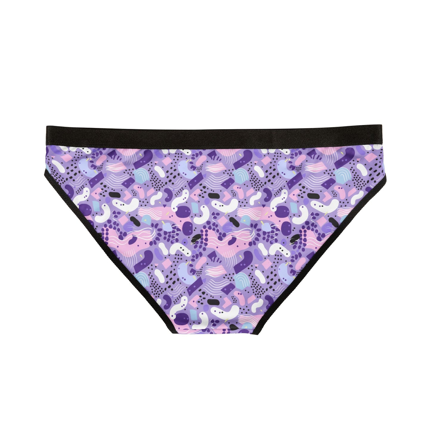 Sisterwives Retro Purple Funky Print Women's Underwear, Vibrant Lingerie, Comfortable Panties, Gift for Her, Everyday Essentials, Colorful Intimates