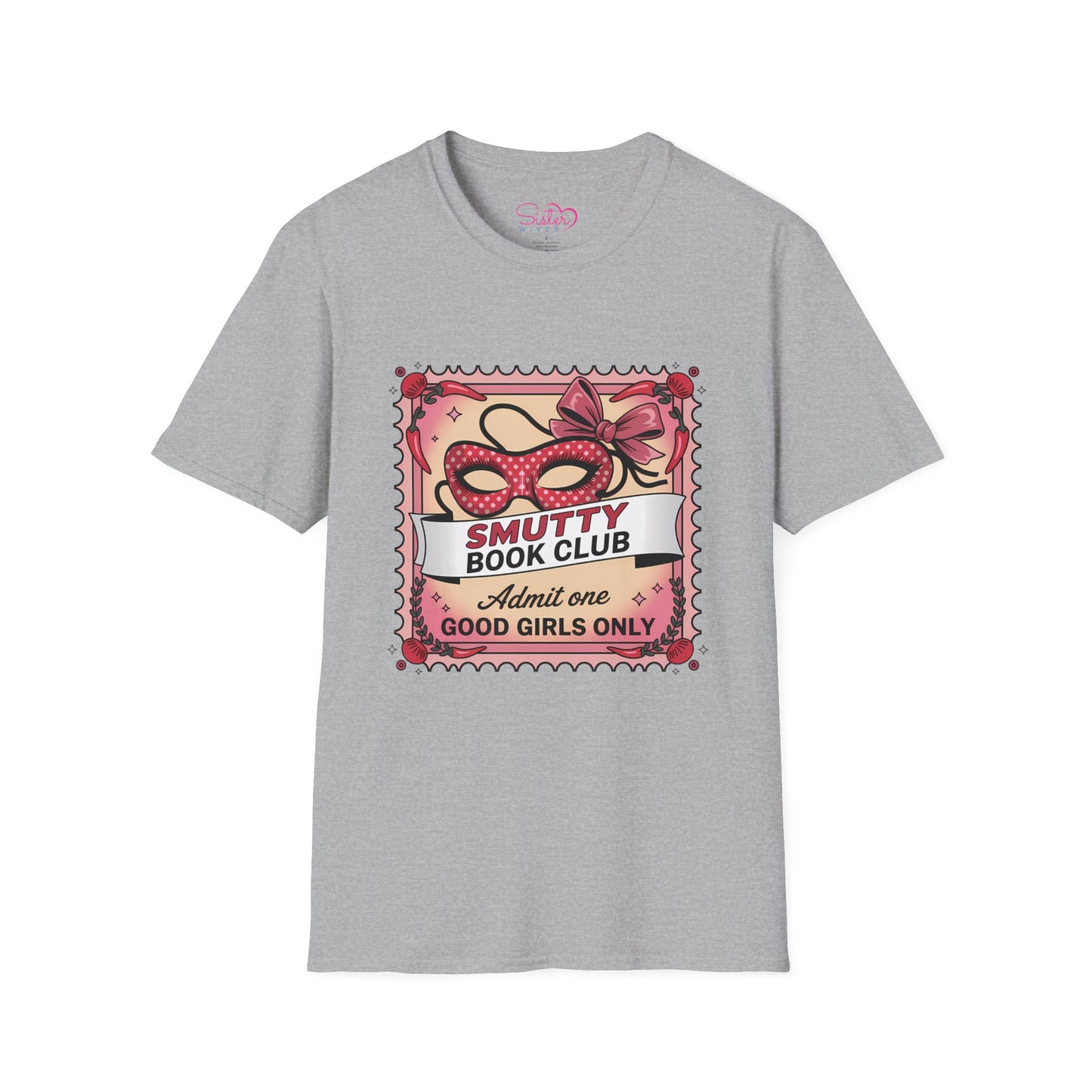 Smutty Book Club Shirt Adult Only Spicy Romance Tee, Booktok Reader Shirt, Sex Positive Poly-Friendly Unisex Gildan 64000