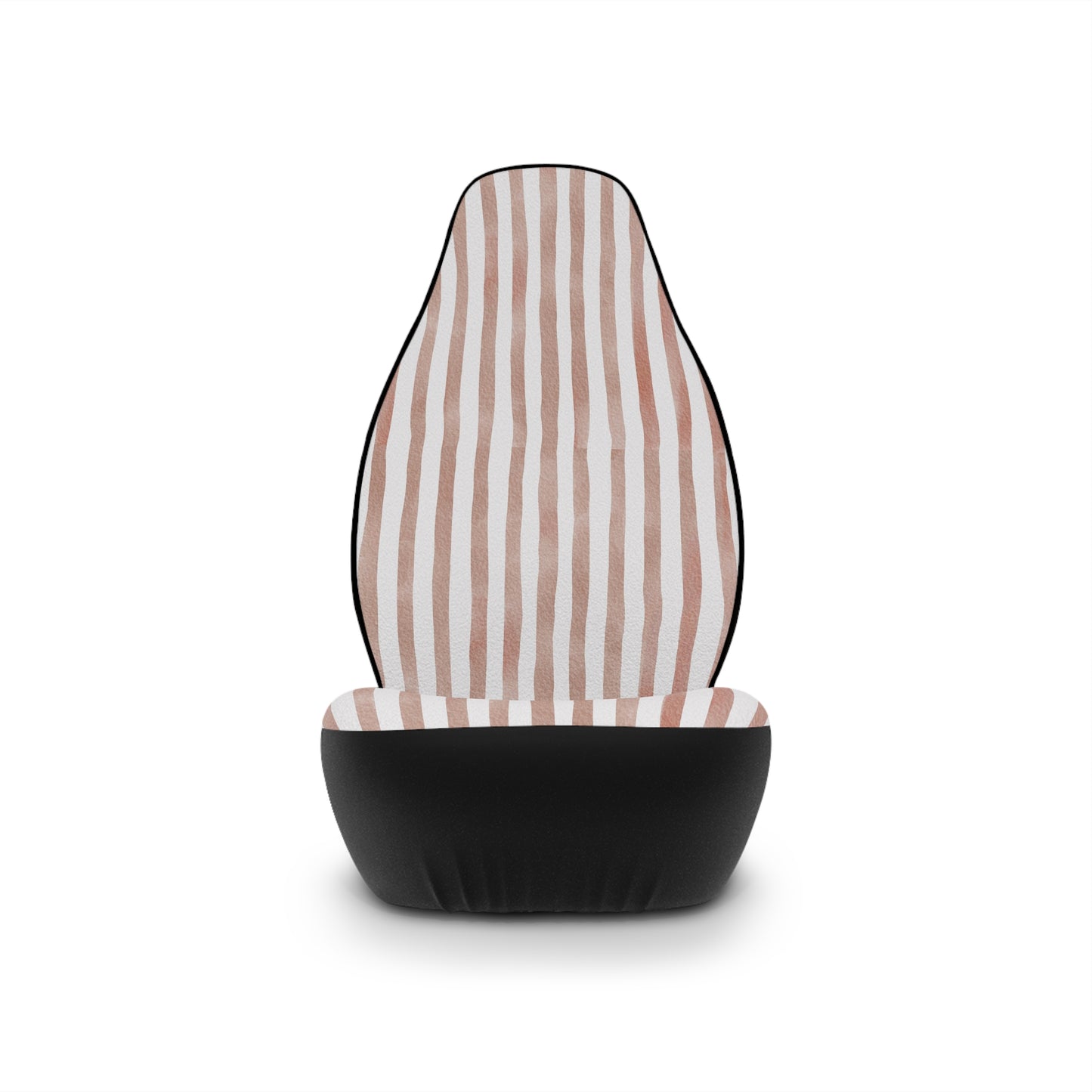 Dusty Pink Stripe Car Seat Covers – Minimalist Boho Auto Decor | Polyamory & ENM Friendly