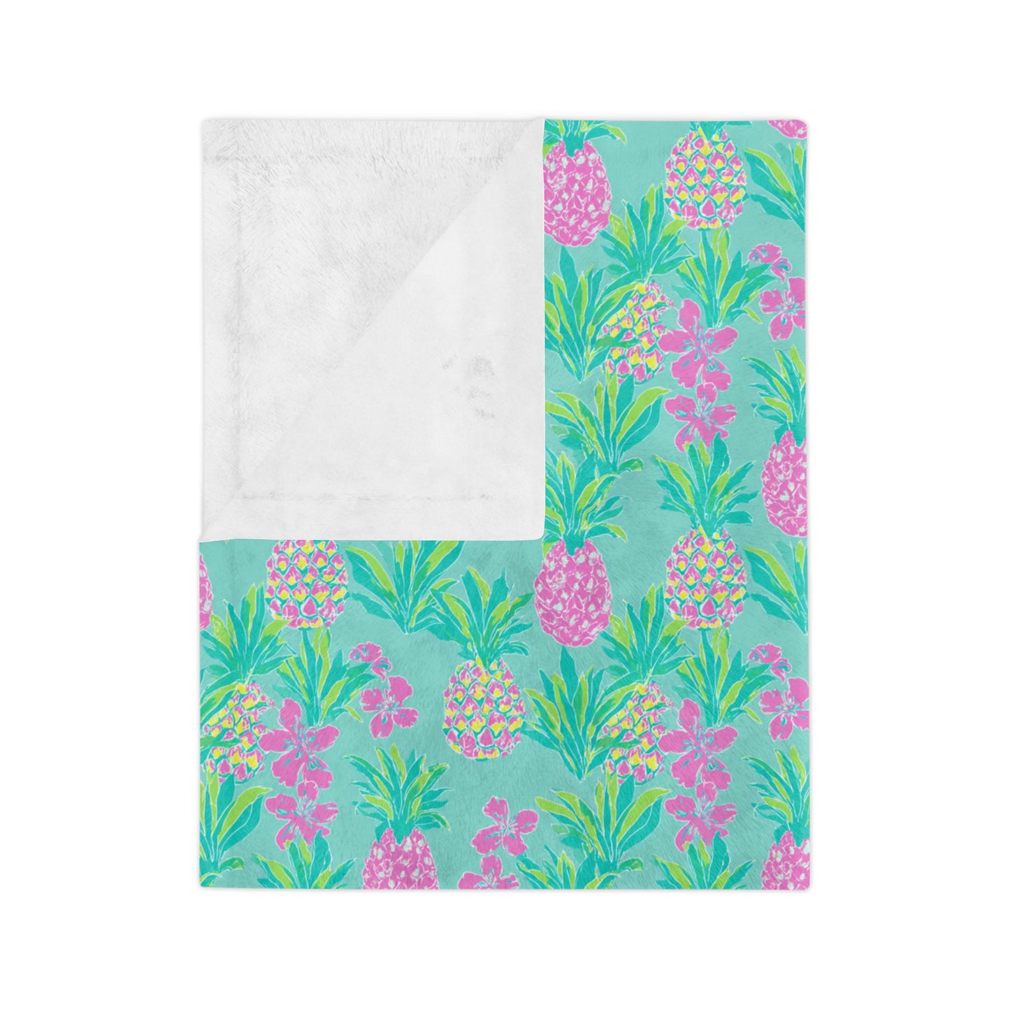 Sisterwives Preppy Turquoise Pineapple Velveteen Blanket, Cozy Throw for Beach Lovers, Bright Home Decor, Perfect Gift for Summer Celebrations, Pineapple [...]