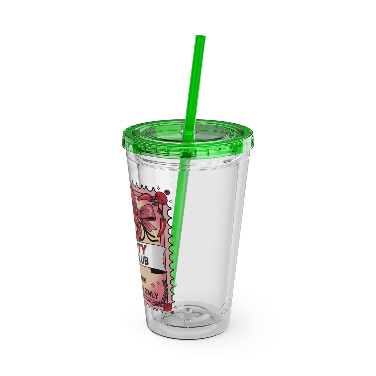 Admit One: Smutty Book Club – 16oz Sunsplash Tumbler | Polyamory Pride Cup | ENM Lifestyle Drinkware | Swinger Aesthetic Travel Cup | Spicy Romance Reader Gift | Poly, Open Relationship,...