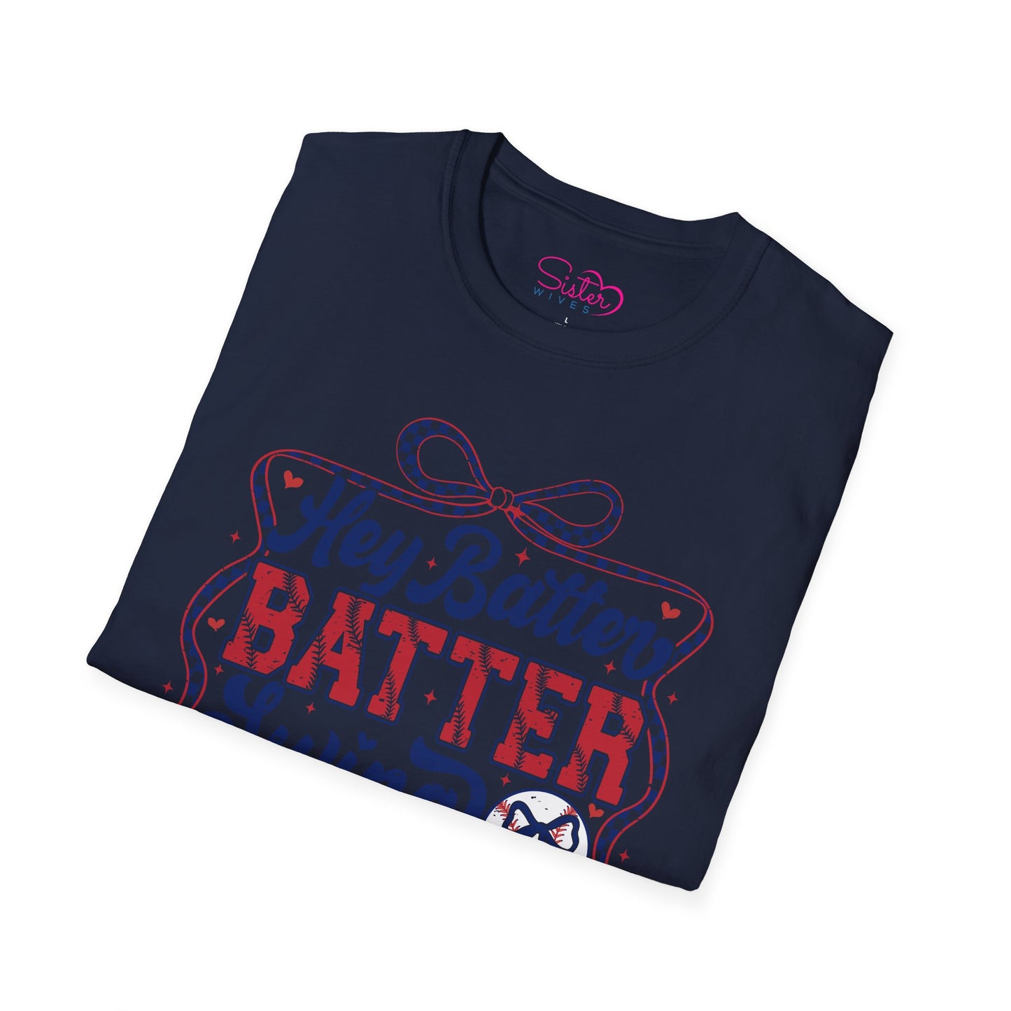 Hey Batter Batter Swing T-Shirt | Playful Swinger Humor Tee | ENM & Polyamory Lifestyle Apparel