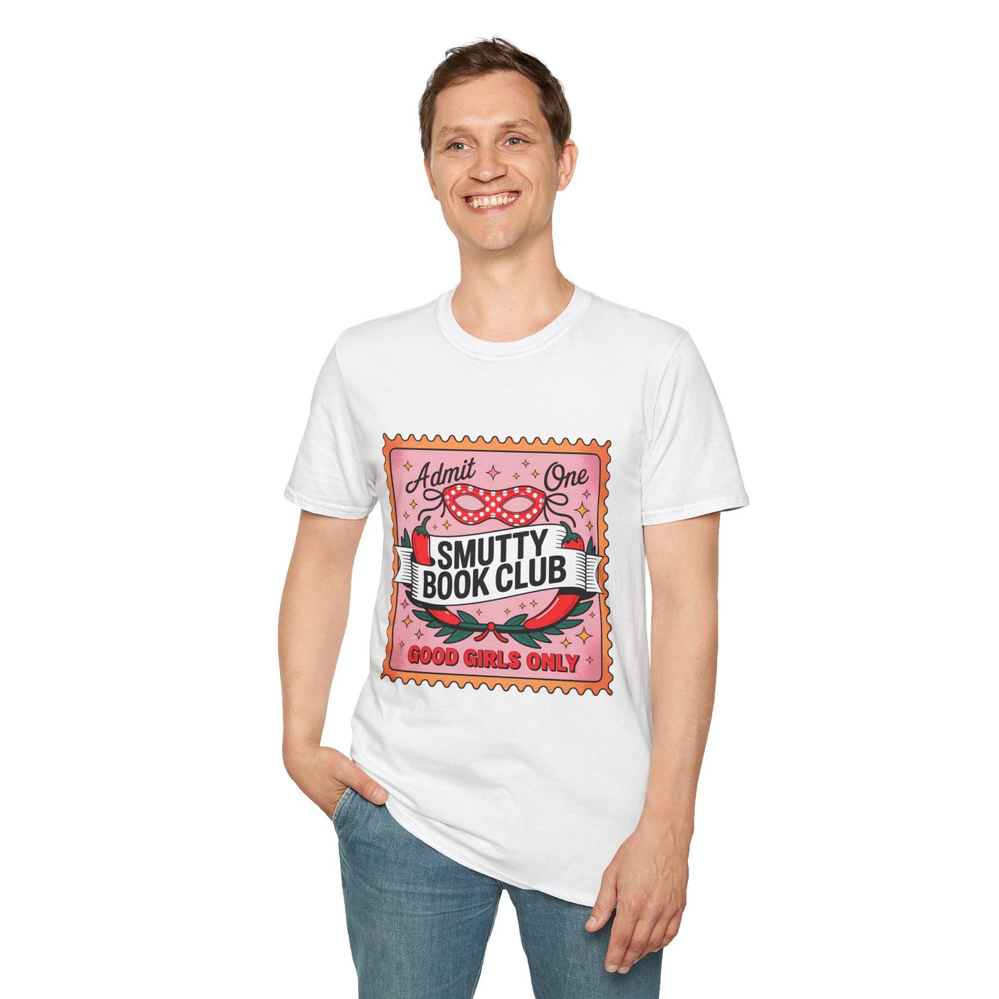 Smutty Book Club Shirt Adult Only Spicy Romance Tee, Booktok Reader Shirt, Sex Positive Poly-Friendly Unisex Gildan 64000