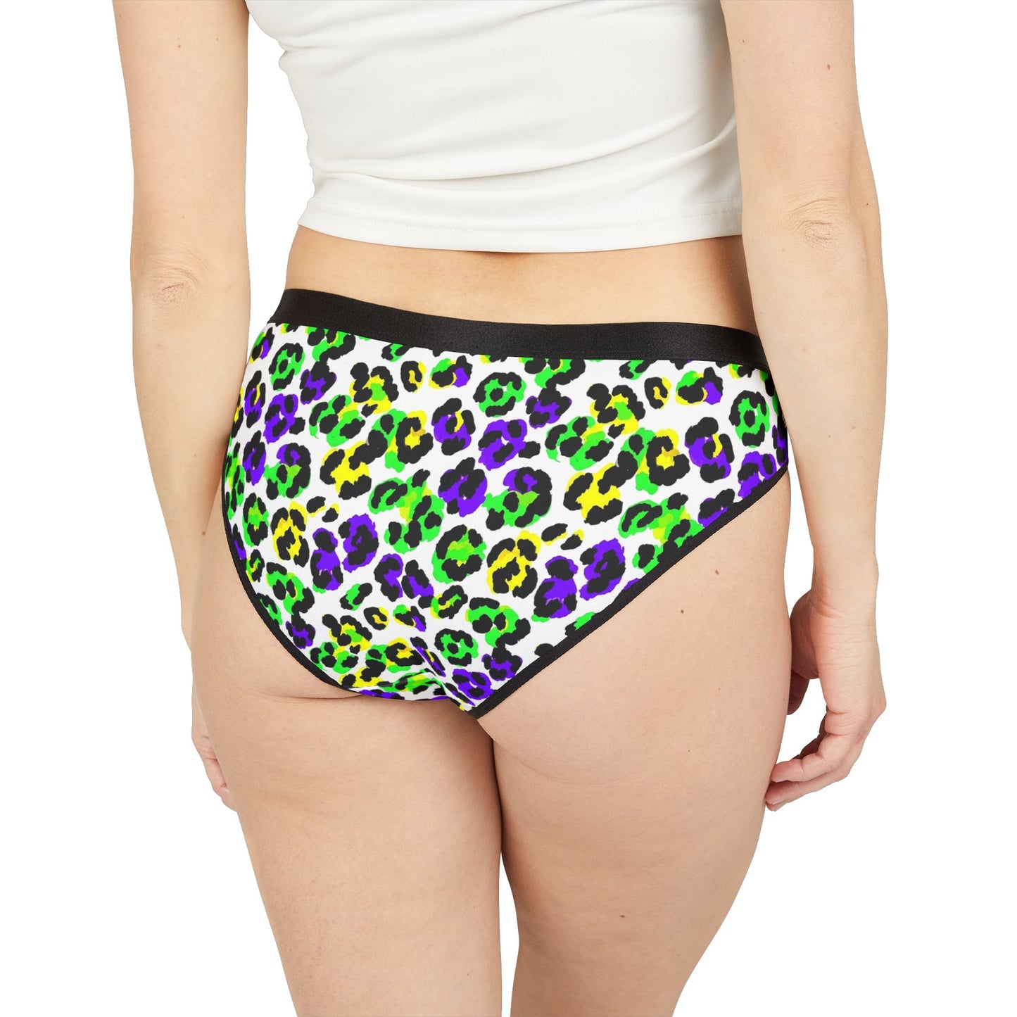 Mardi Gras Print Ladies Panties | Matching Couple & Throuple Polyamory Underwear