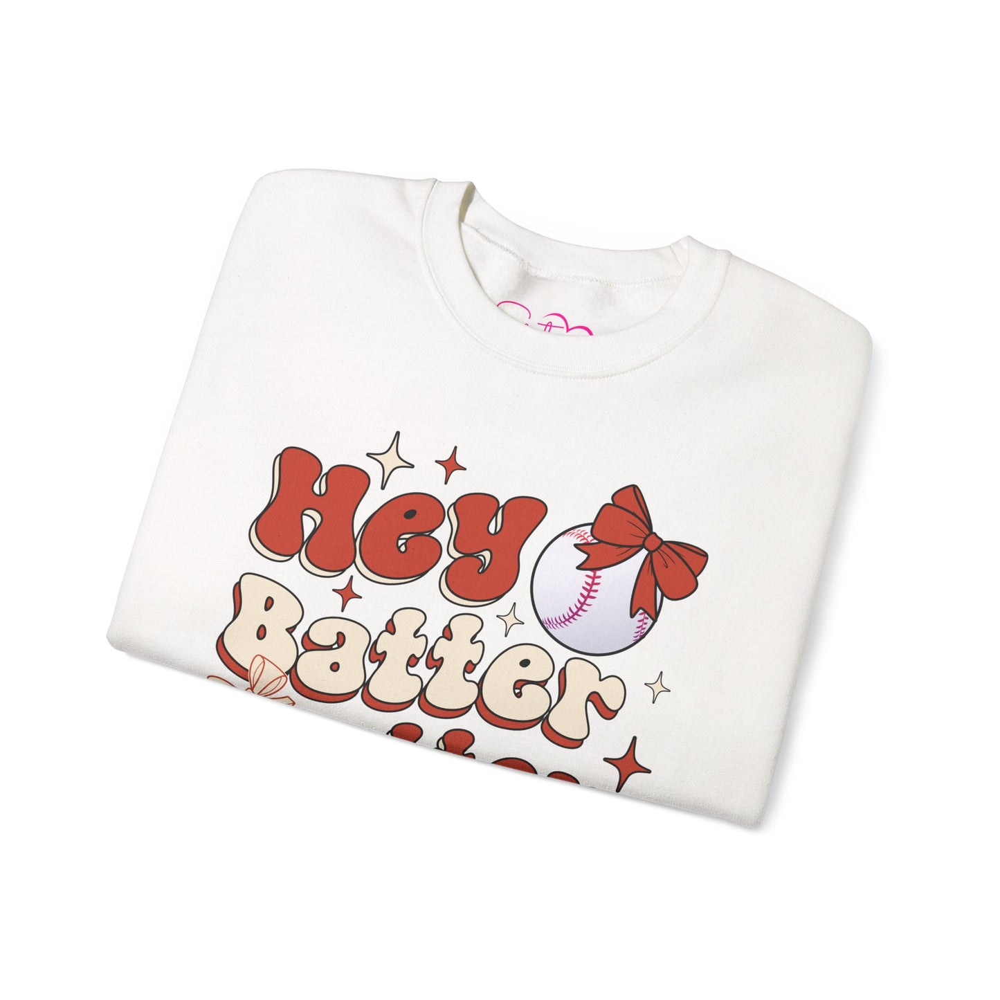 Hey Batter Batter Swing Sweatshirt | Playful Swinger Humor Pullover | ENM & Polyamory Lifestyle Apparel