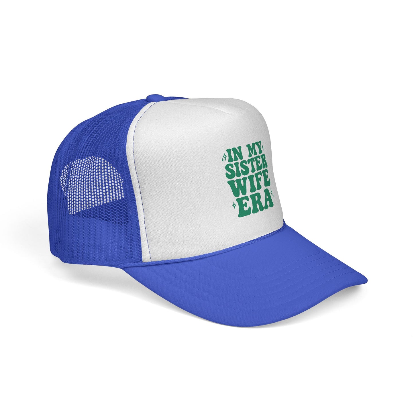 Green In My Sisterwife Era Trucker Hat – Retro Mesh Cap, Adjustable Snapback