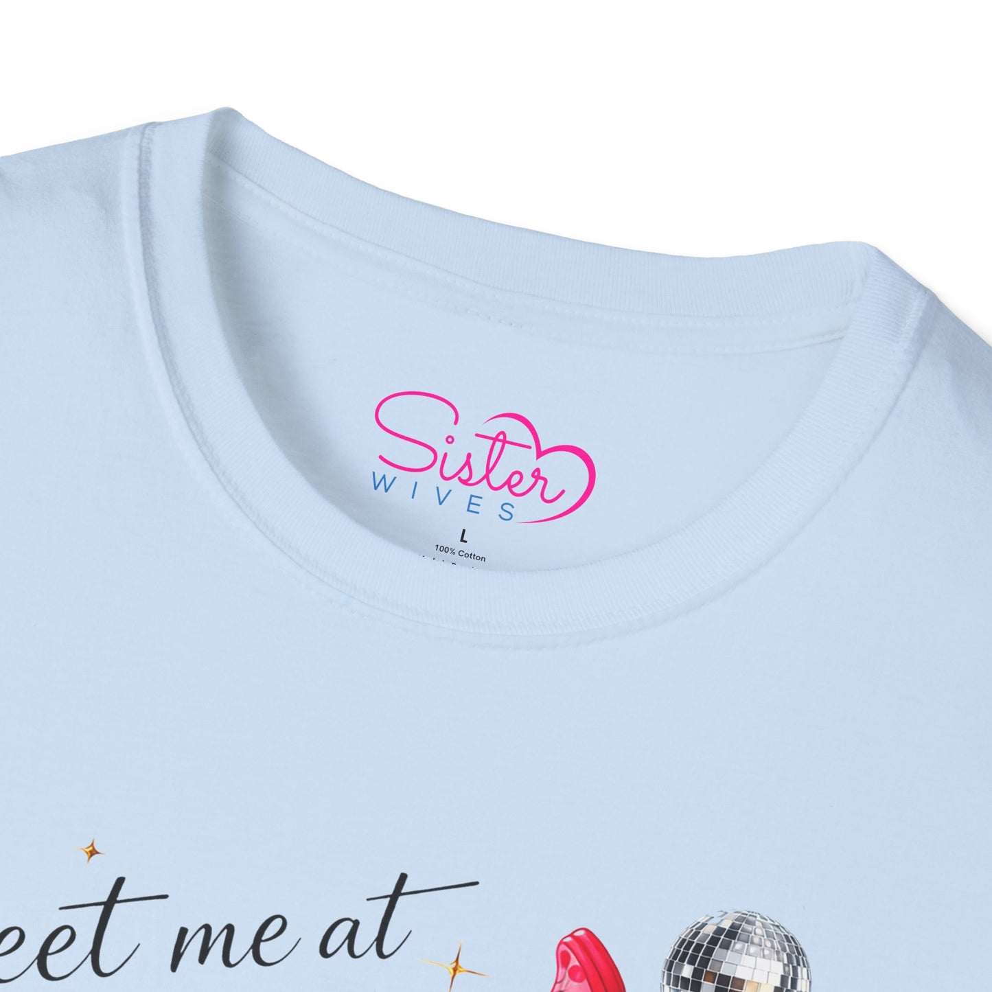 Meet Me at Midnight Shirt – Cocktail Party Graphic Tee, Flirty Night Out Shirt, Poly-Friendly ENM Unisex Gildan 64000
