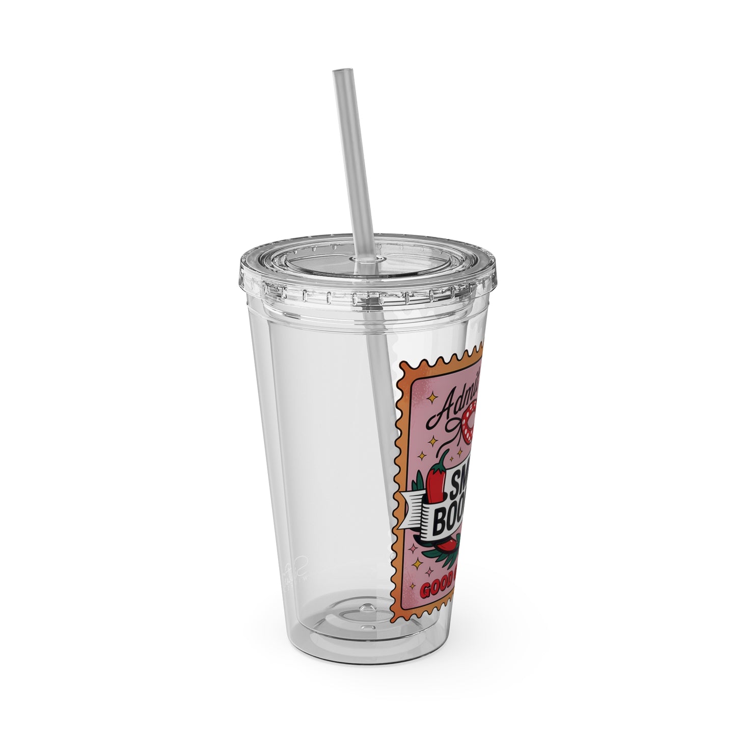 Admit One: Smutty Book Club – 16oz Sunsplash Tumbler | Polyamory Pride Cup | ENM Lifestyle Drinkware | Swinger Aesthetic Travel Cup | Spicy Romance Reader Gift | Poly, Open Relationship, Hotwife Vibes...