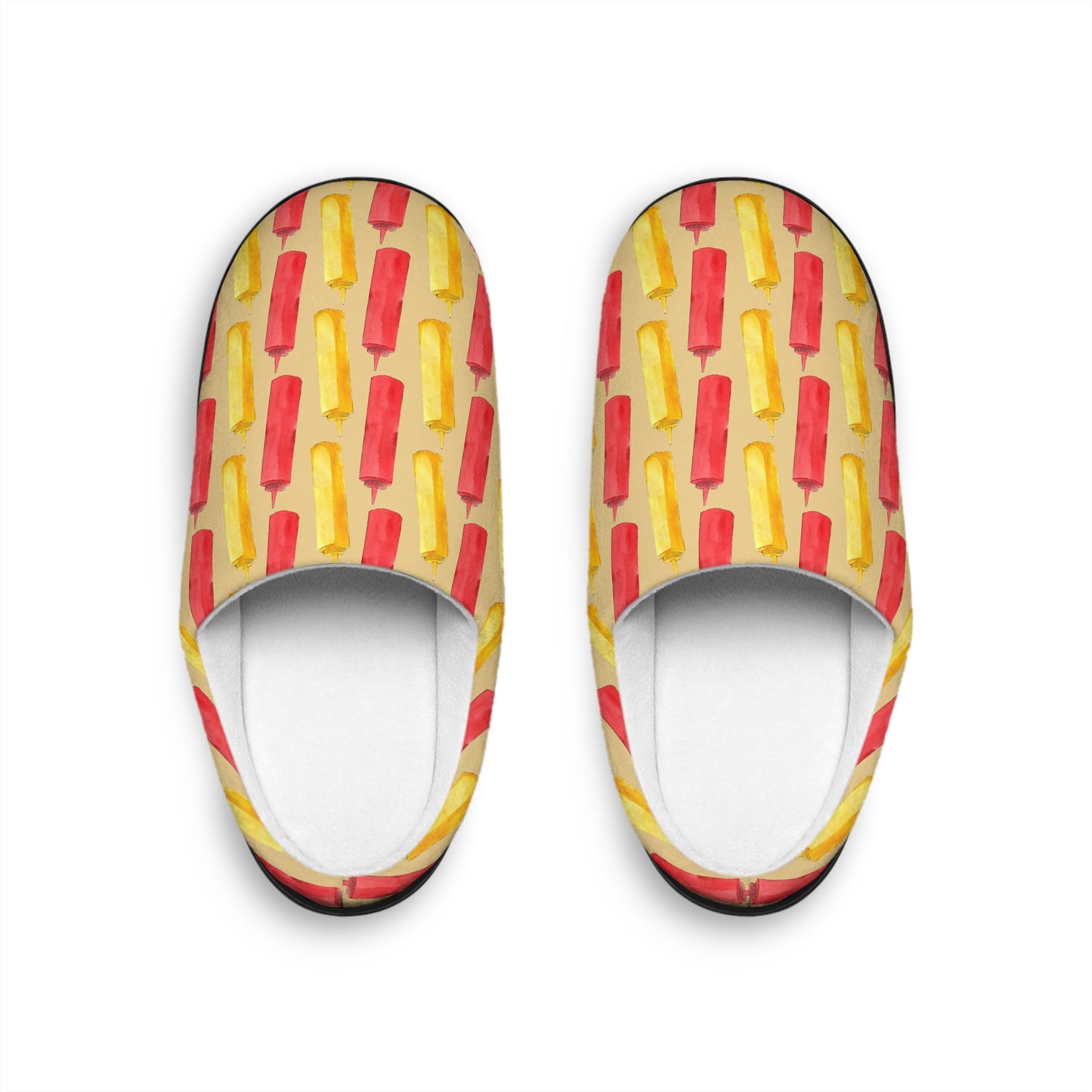 Men’s BBQ Slippers – Grill & Cookout Indoor House Shoes | Funny Food Print Slippers | Cozy Non-Slip Men’s Slippers