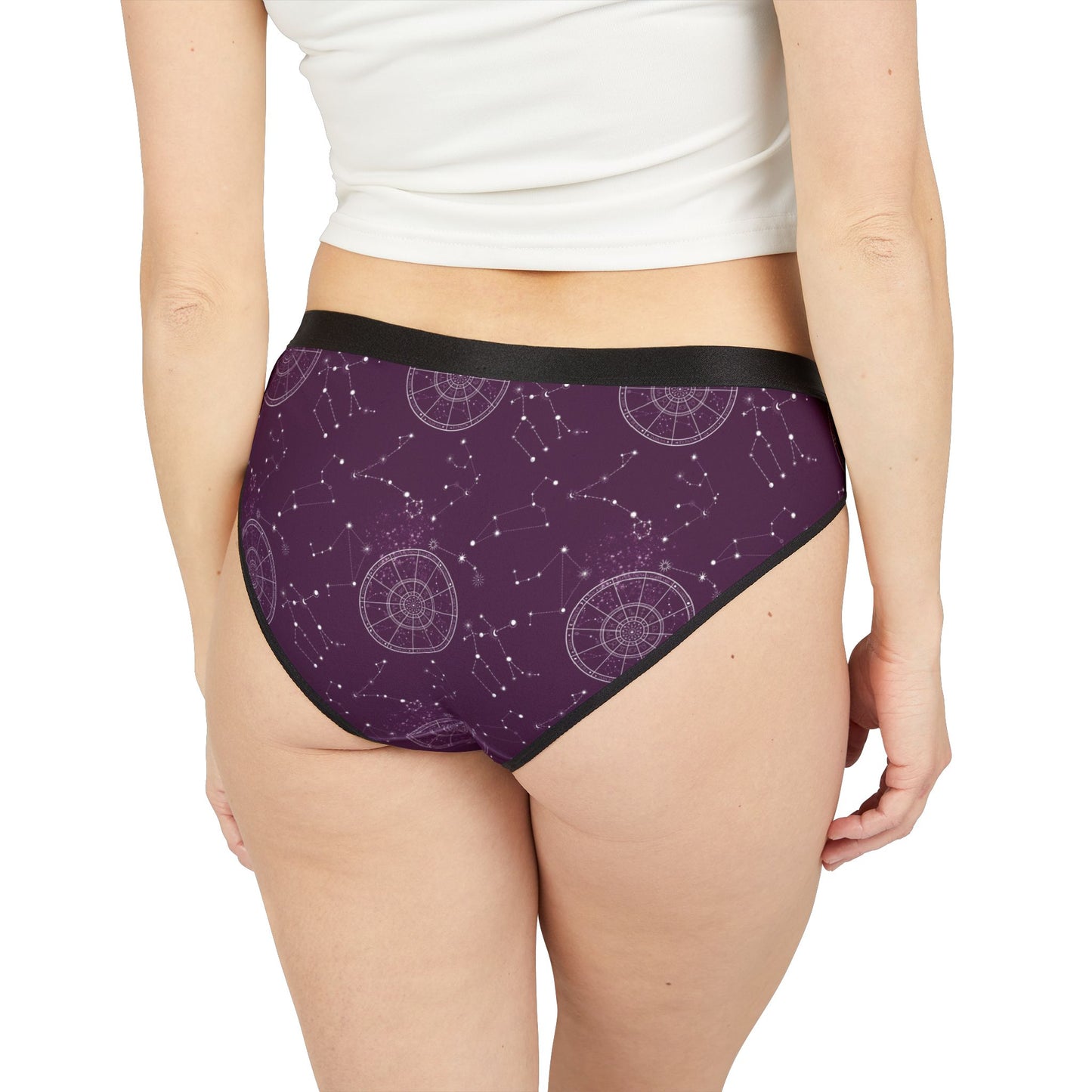 Celestial Polyamory Women’s Panties – Astrology & Cosmic Bikini Underwear | ENM, Non-Monogamy & Pride-Friendly Intimates