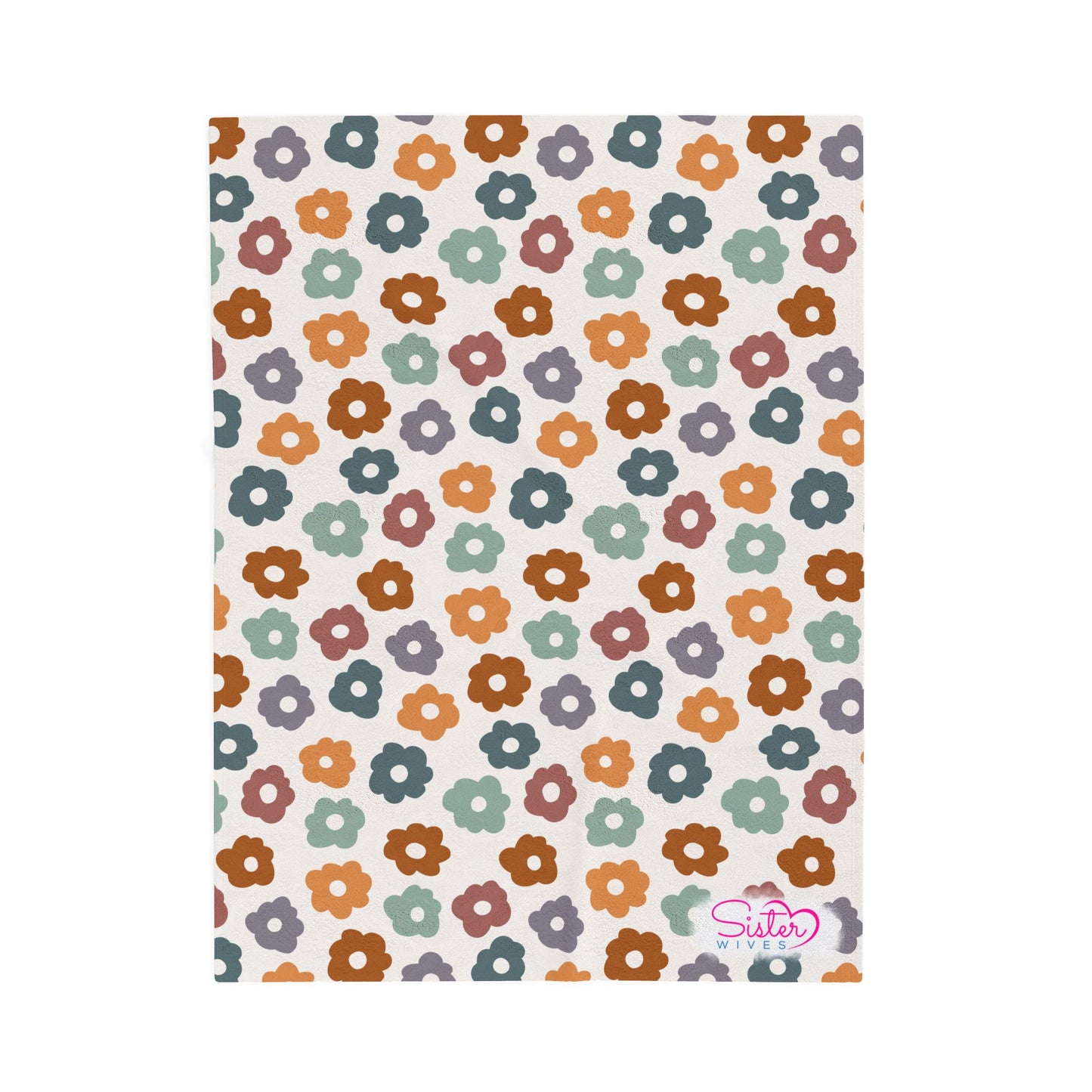 Boho Floral Throw Blanket – Cozy Botanical Home Decor | Polyamory & ENM Friendly