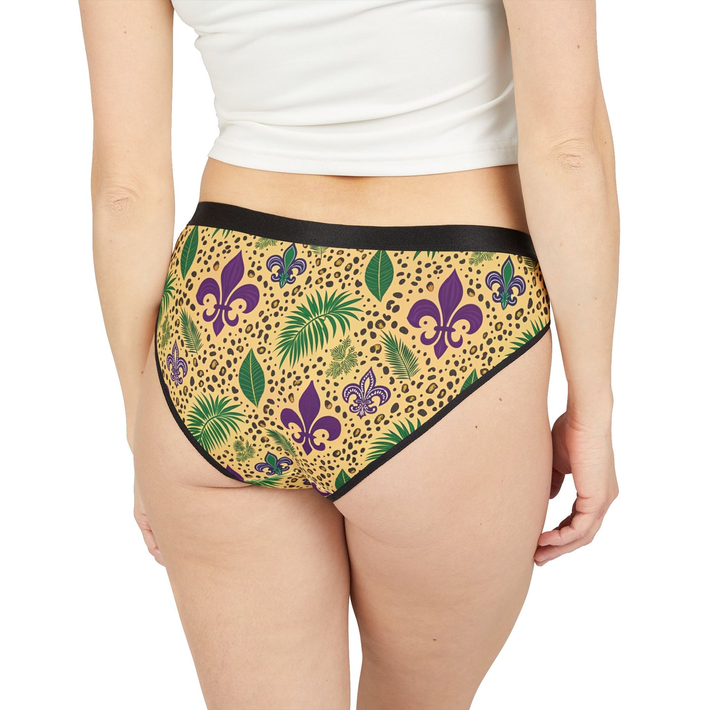 Mardi Gras Print Ladies Panties | Matching Couple & Throuple Polyamory Underwear