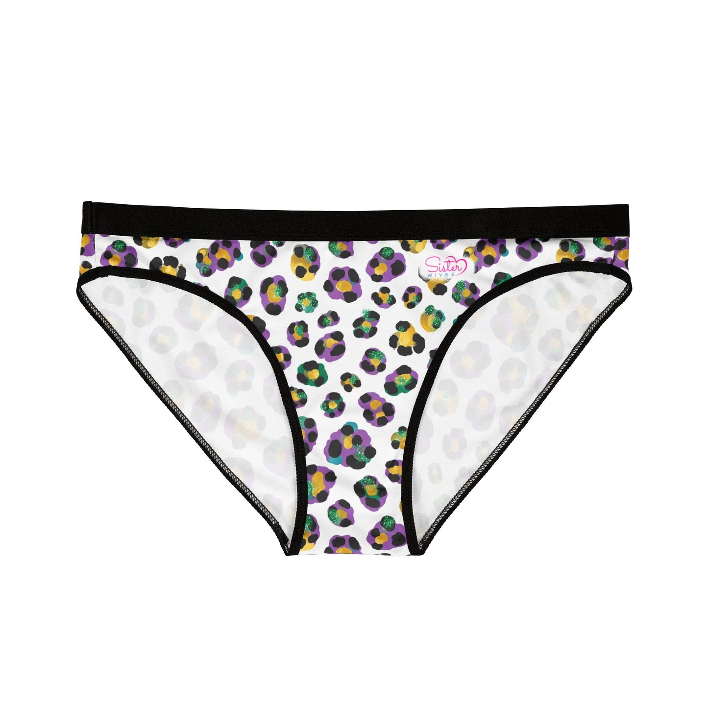 Mardi Gras Print Ladies Panties | Matching Couple & Throuple Polyamory Underwear