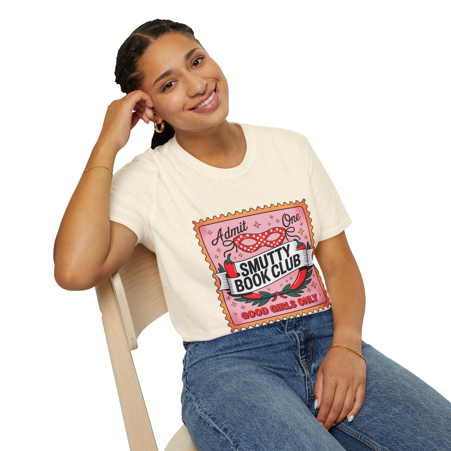 Smutty Book Club Shirt Adult Only Spicy Romance Tee, Booktok Reader Shirt, Sex Positive Poly-Friendly Unisex Gildan 64000