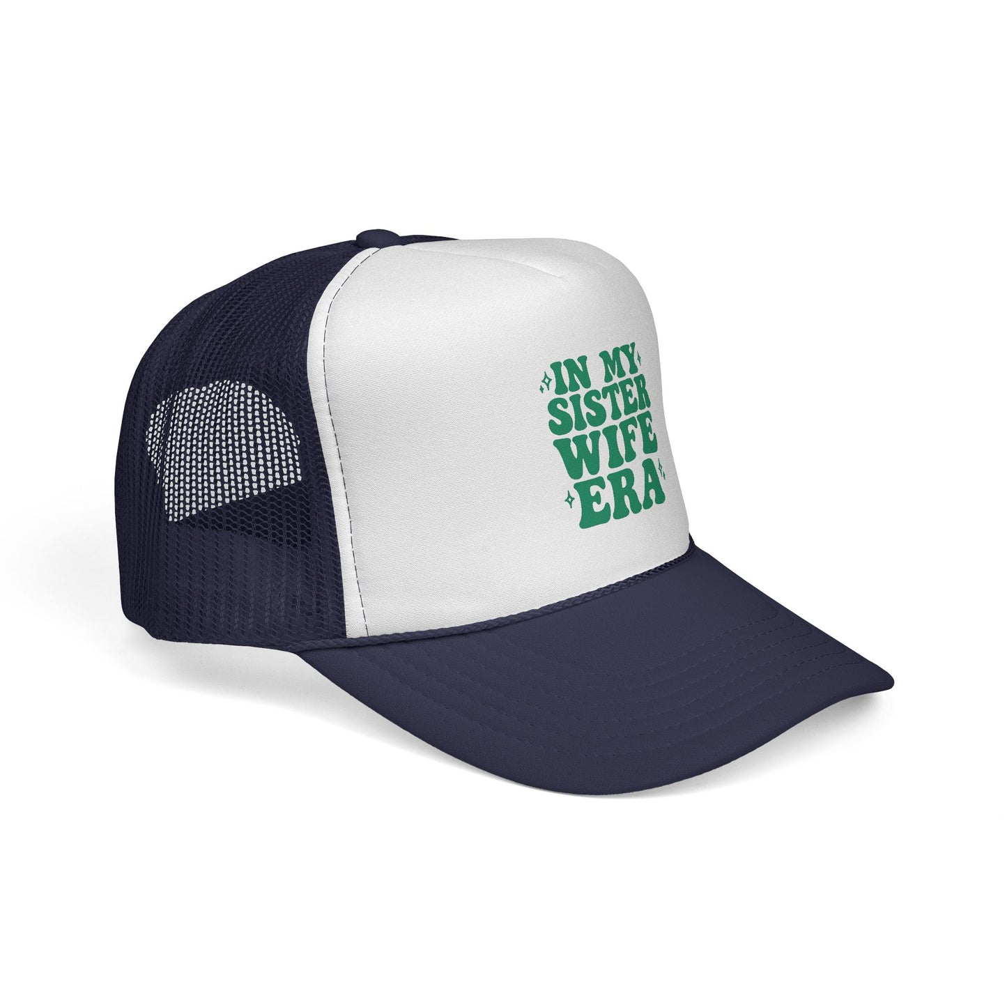Green In My Sisterwife Era Trucker Hat – Retro Mesh Cap, Adjustable Snapback