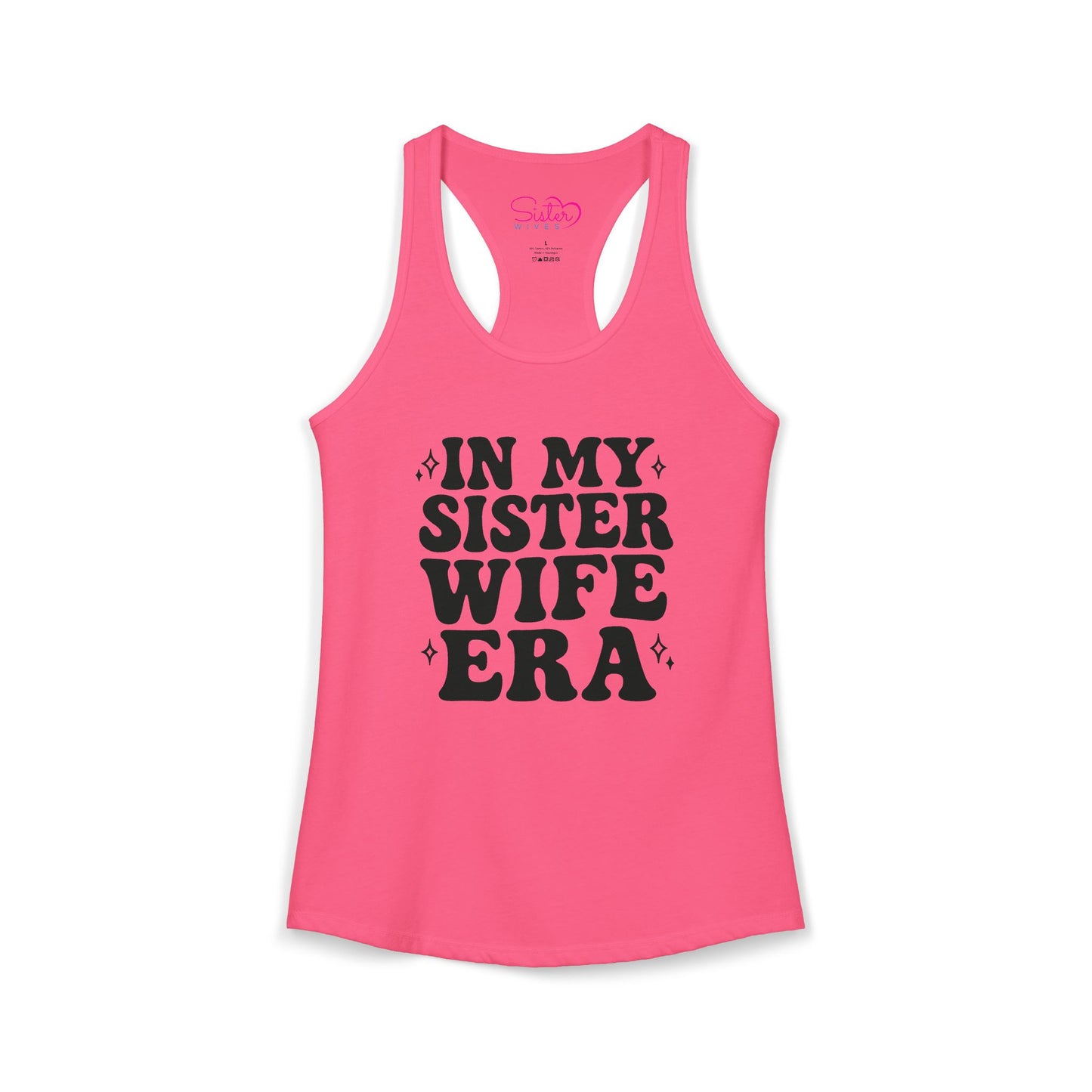 In My Sister Wife Era Racerback Tank | Polyamory & ENM Lifestyle Tank Top | Chosen Family Summer Shirt | Inclusive Relationship Apparel