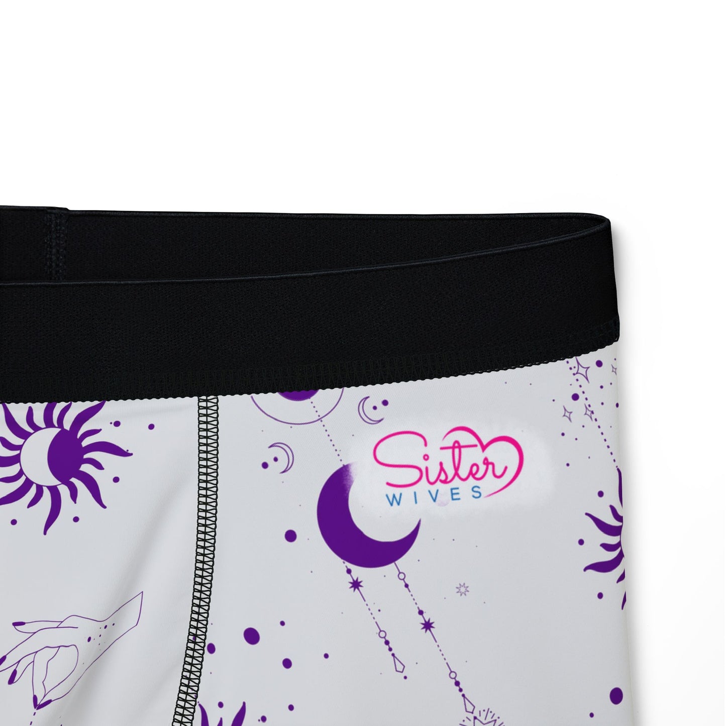 Celestial Polyamory Men’s Boxer Briefs – Astrology & Cosmic Underwear | ENM, Non-Monogamy & Pride-Friendly Intimates
