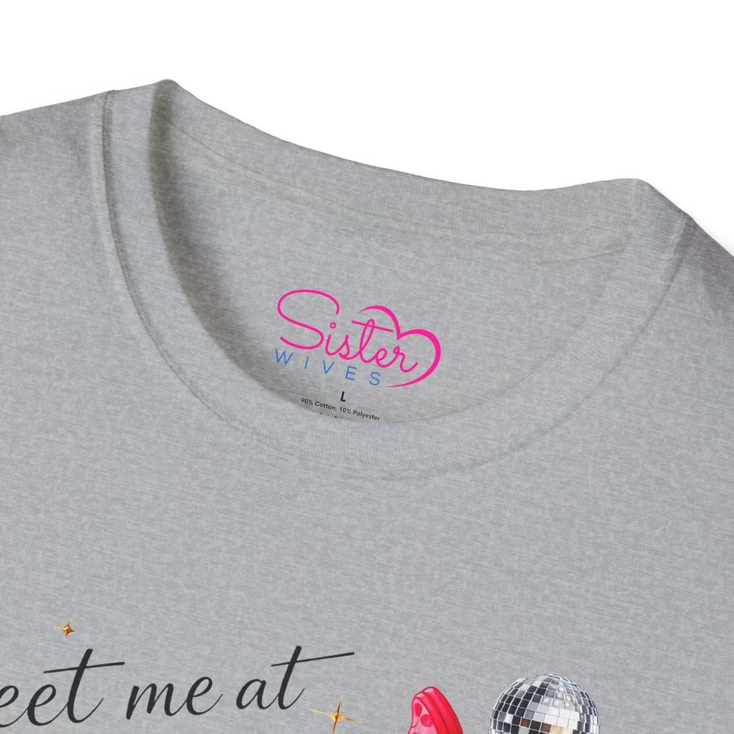 Meet Me at Midnight Shirt – Cocktail Party Graphic Tee, Flirty Night Out Shirt, Poly-Friendly ENM Unisex Gildan 64000