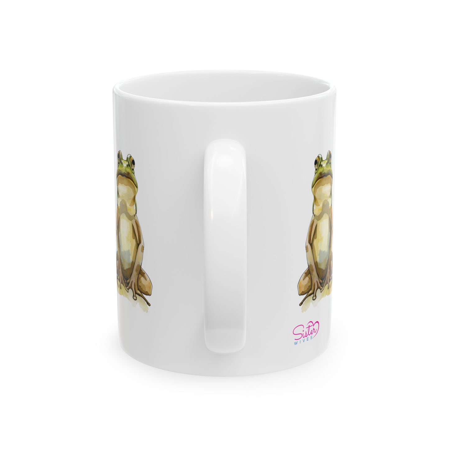 Three Frogs Mug | Chosen Family Coffee Cup | Polyamory & Sisterwives Symbol Mug | Ethical Non-Monogamy Gift | Cozy Ceramic Mug