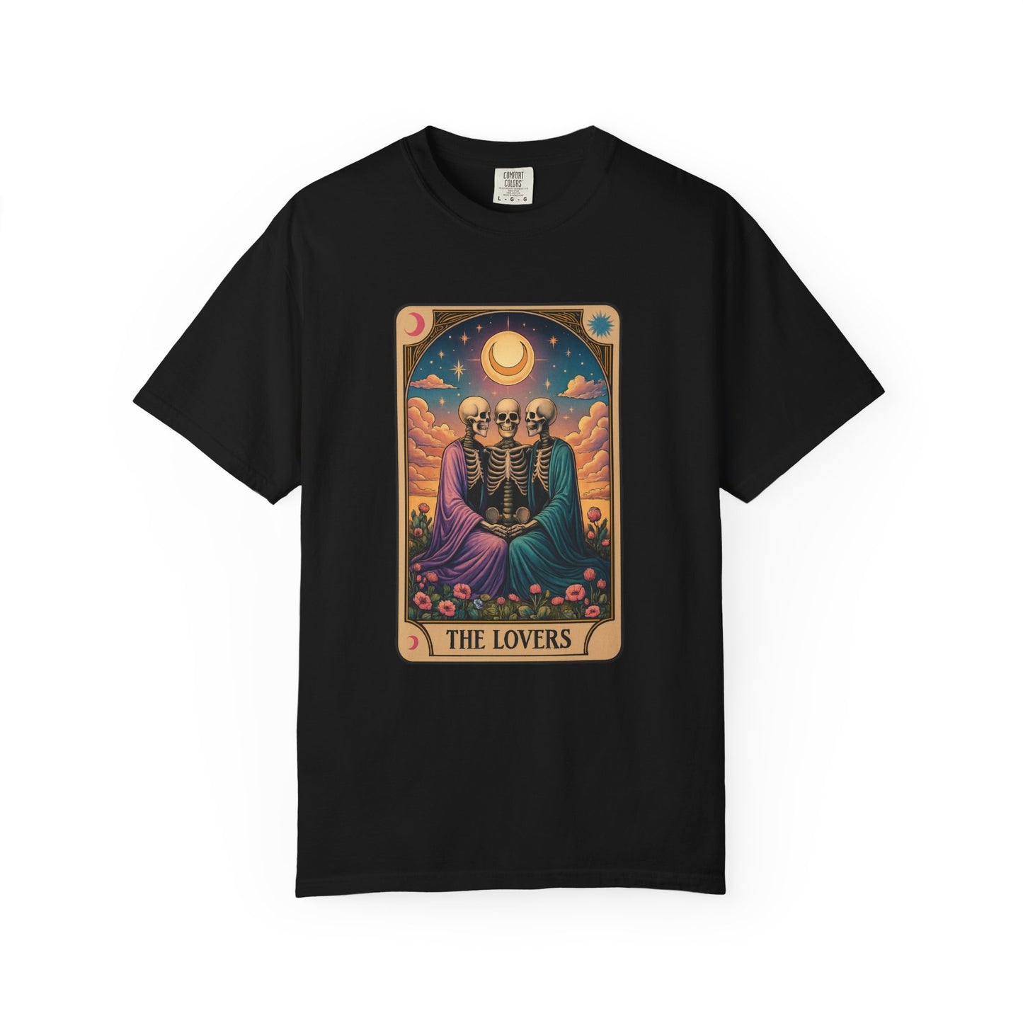 Sister Wives Polyamorous Tarot Lovers T-Shirt, Unisex Couple Shirt, Gothic Fashion Tee, Halloween Gift, Romantic Decor