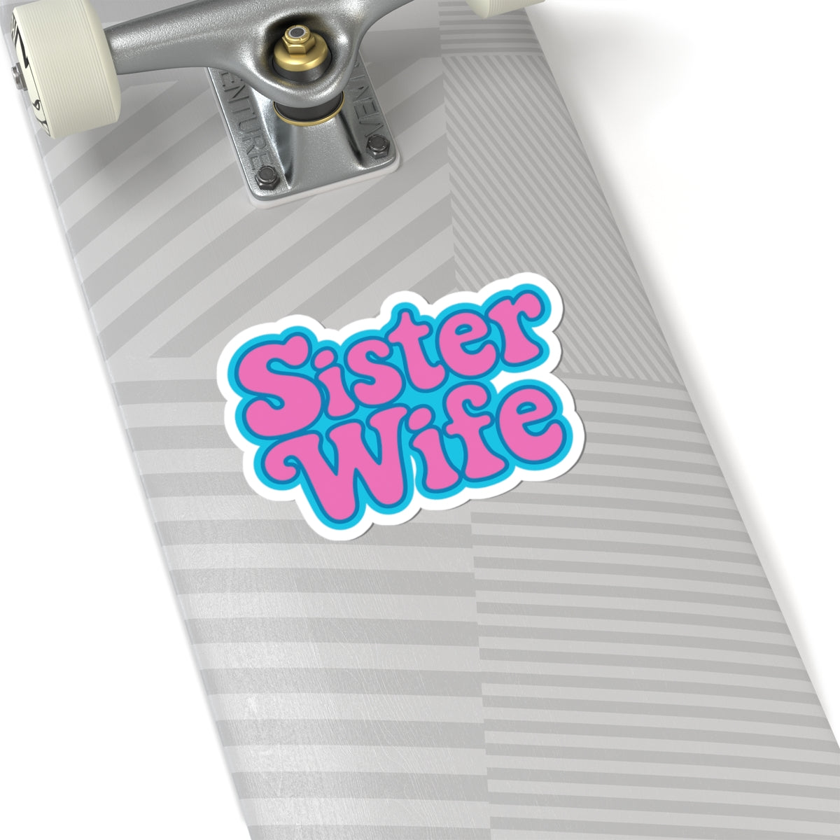 Retro “Sister Wife” Kiss-Cut Sticker | Fun Gift for Wives & Sisters, Journaling & Laptop Decor