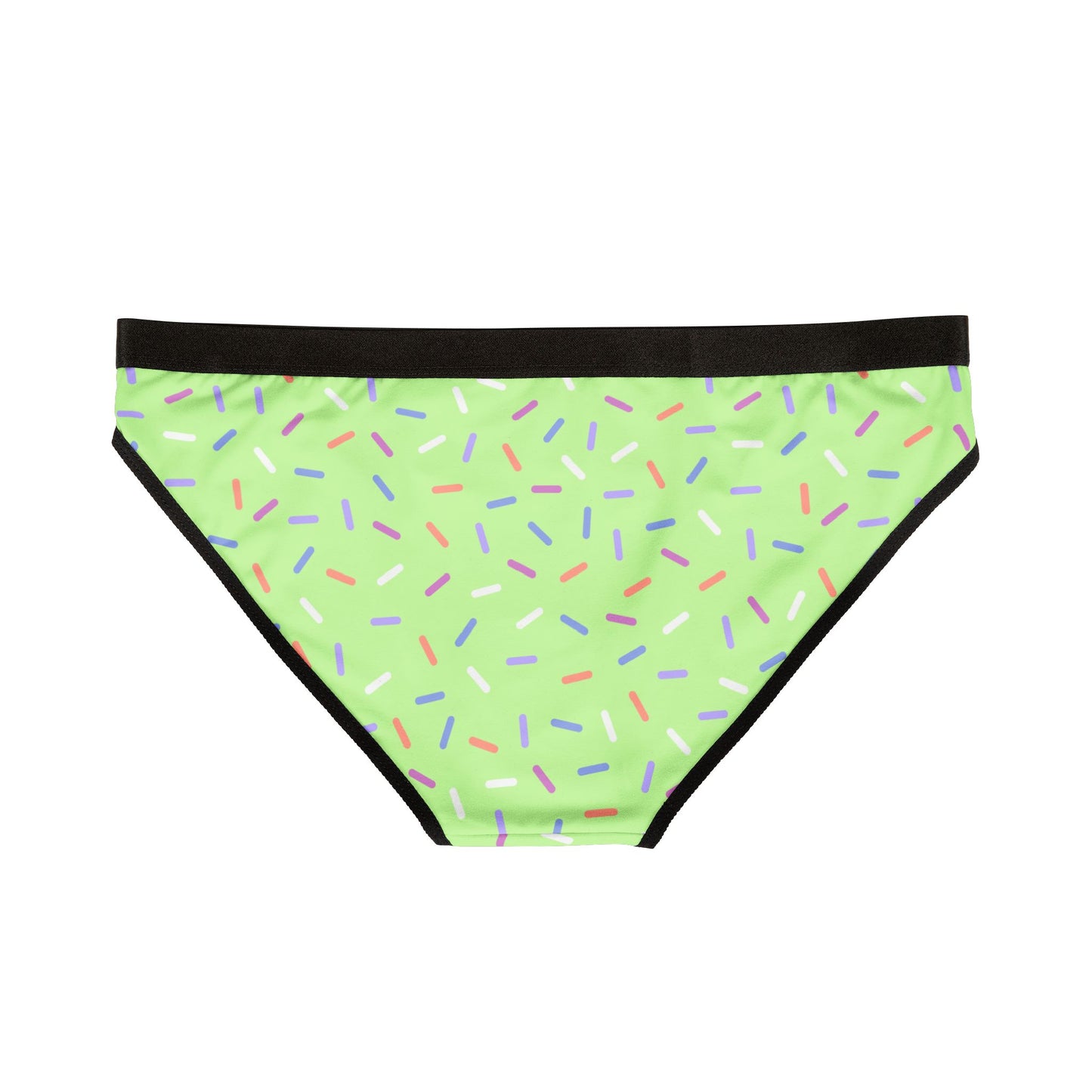 Green Sprinkle Bikini Panties | Polyamory-Friendly Lingerie | ENM Underwear | Aesthetic Women’s Briefs | Body-Positive Intimates