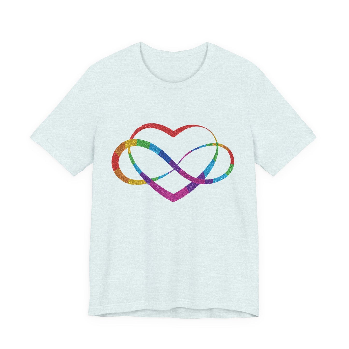 Polyamory Heart T-Shirt – Ethical Non-Monogamy Unisex Tee | Rainbow Poly Pride & Inclusive Love Shirt